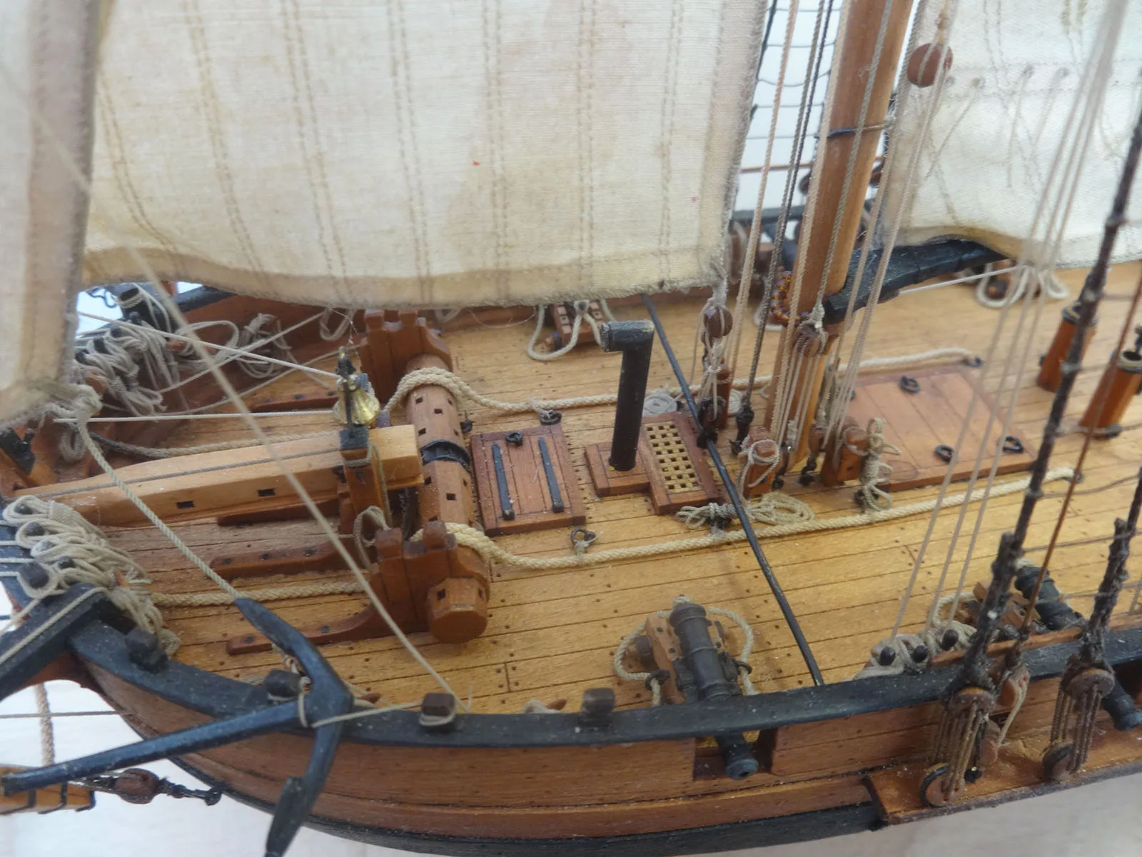 Модель корабля 8-и пушечный тендер «Авось», 1806 г. - Верфь на Столе