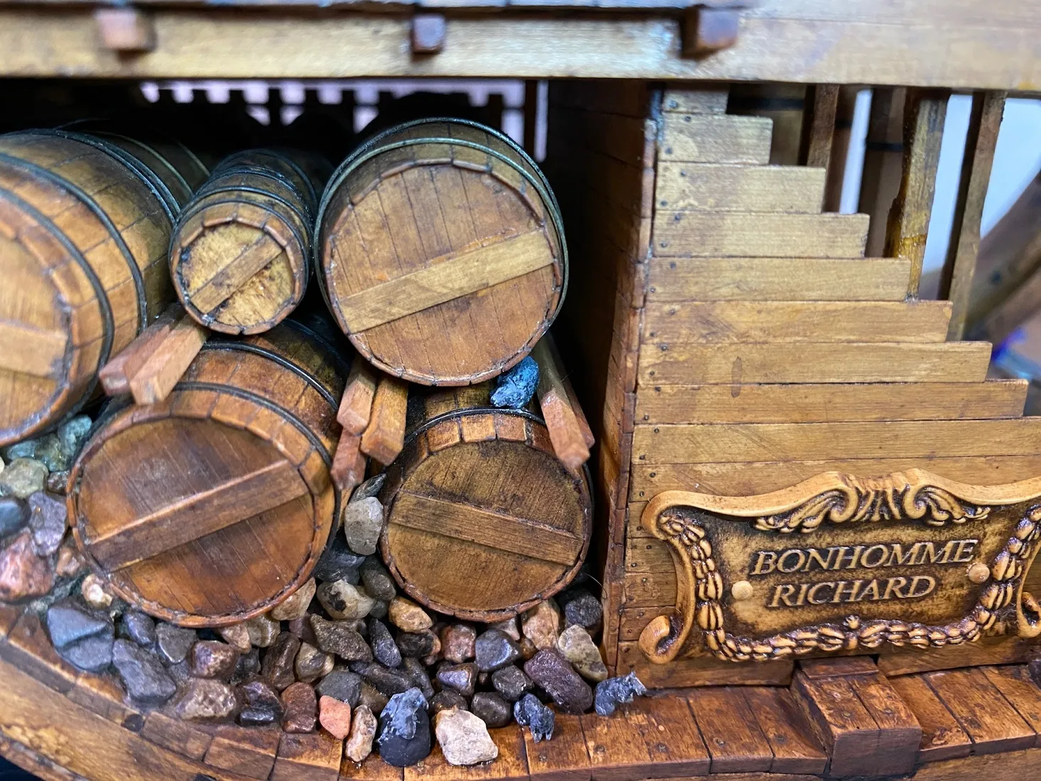 Модель корабля «Bonhomme Richard - Верфь на Столе