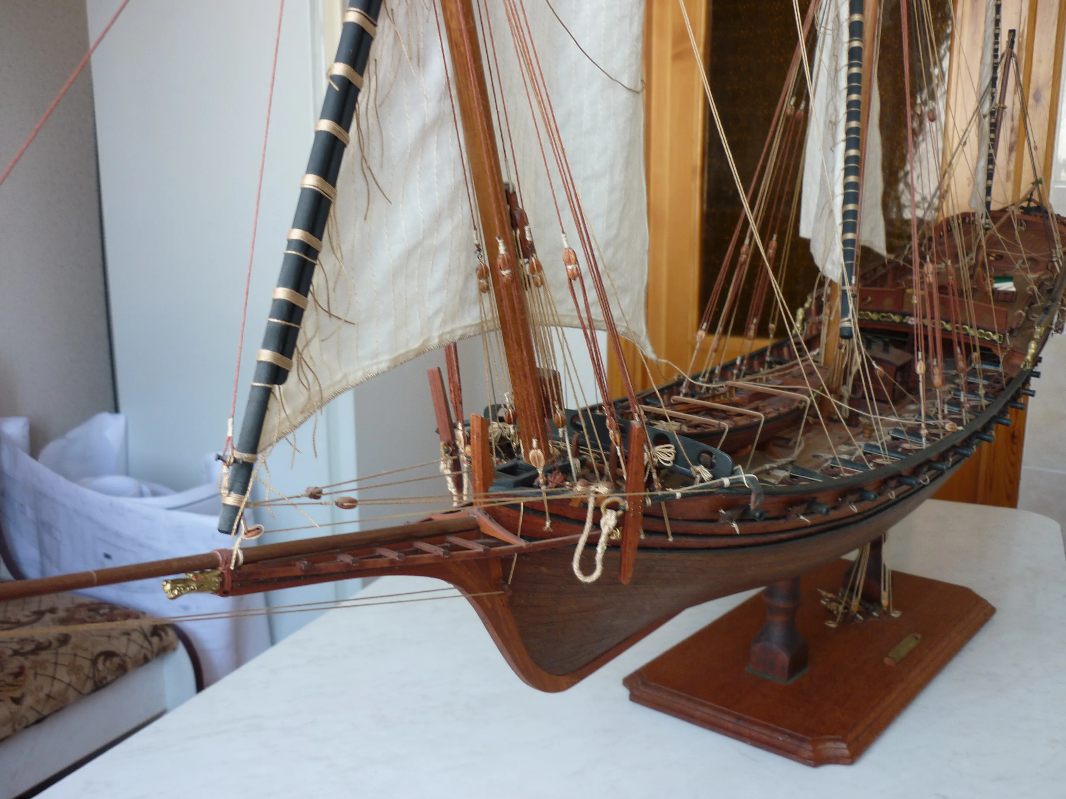 Модель корабля Шебека «Le Requin»  - Верфь на Столе