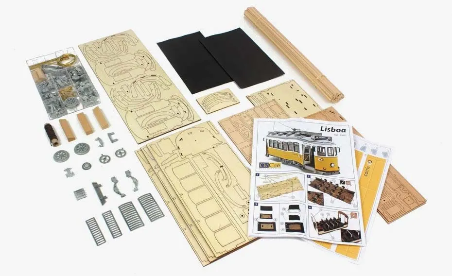 Сборная модель трамвая Lisboa + (Полный набор инструментов, клея и краски) Сборная модель трамвая Lisboa + (Полный набор инструментов, клея и краски)