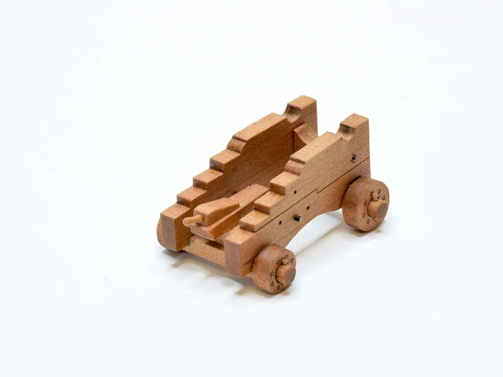 Станок для пушки XVIII век, 22 мм, 2 шт, масштаб 1:64