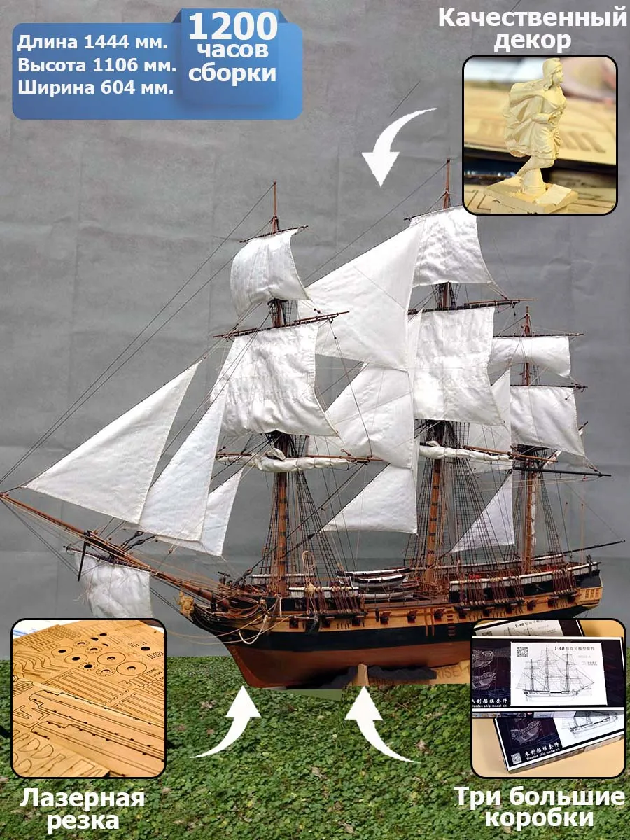 модель корабля для сборки HMS Surprise (полная версия)