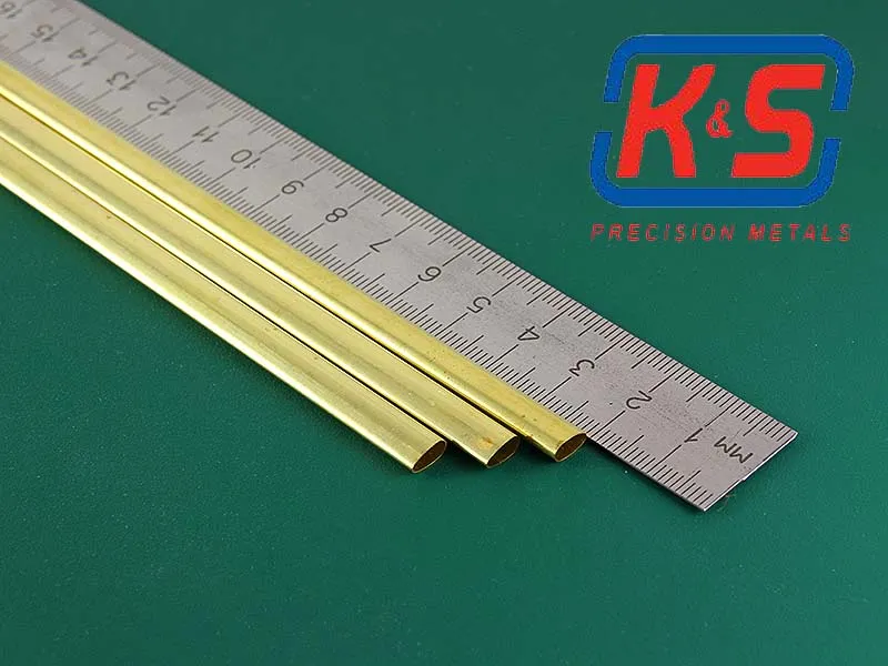 Овальная латунная трубка 3,2х6,5 мм (форма яйца), 1 шт