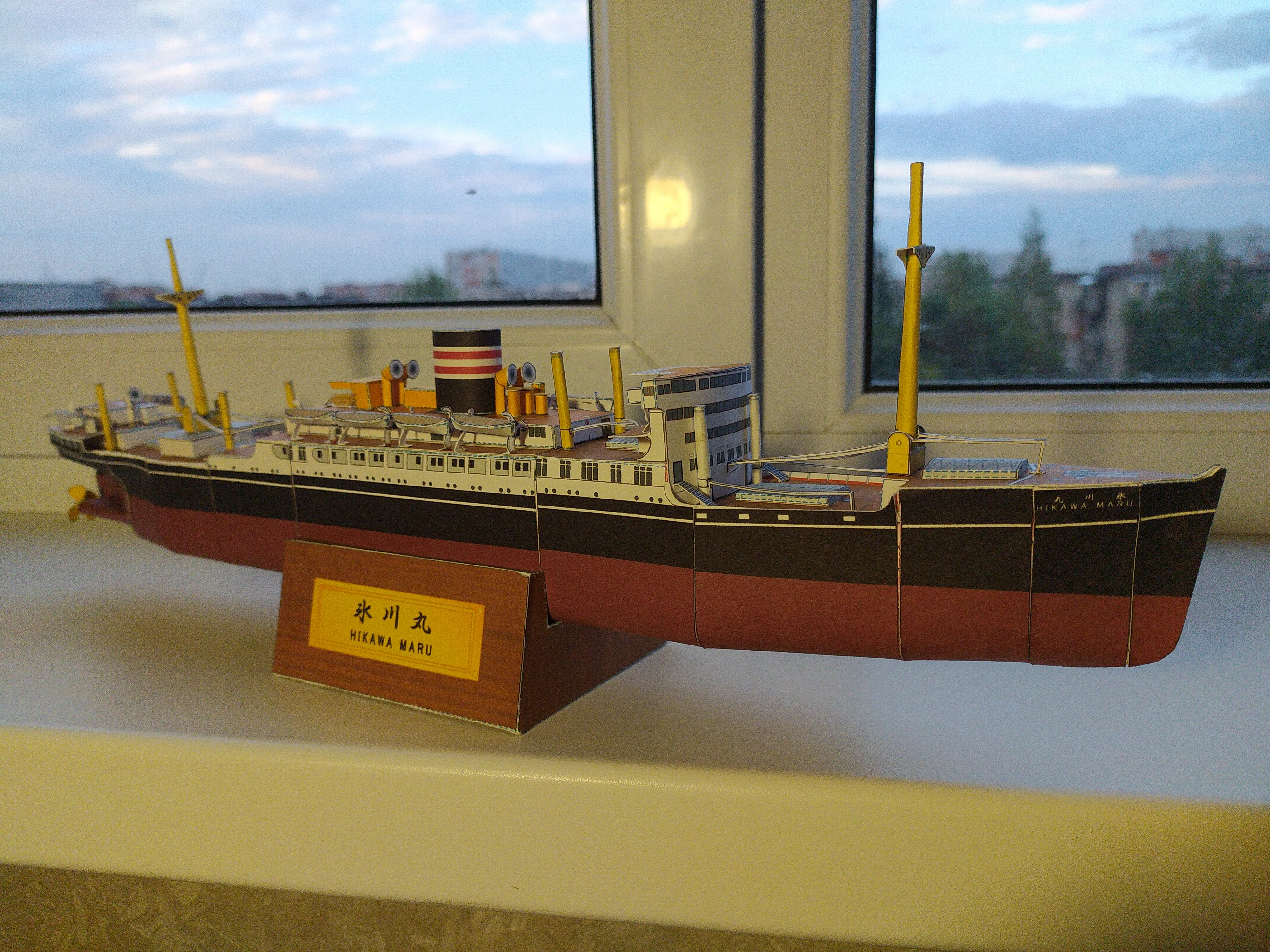 Модель корабля теплоход «Hikawa Maru» - Верфь на Столе