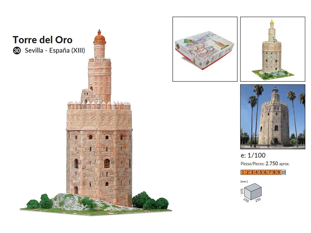 Керамический конструктор Башня Torre del Oro, 2750 деталей купить Керамический конструктор Башня Torre del Oro, 2750 деталей купить