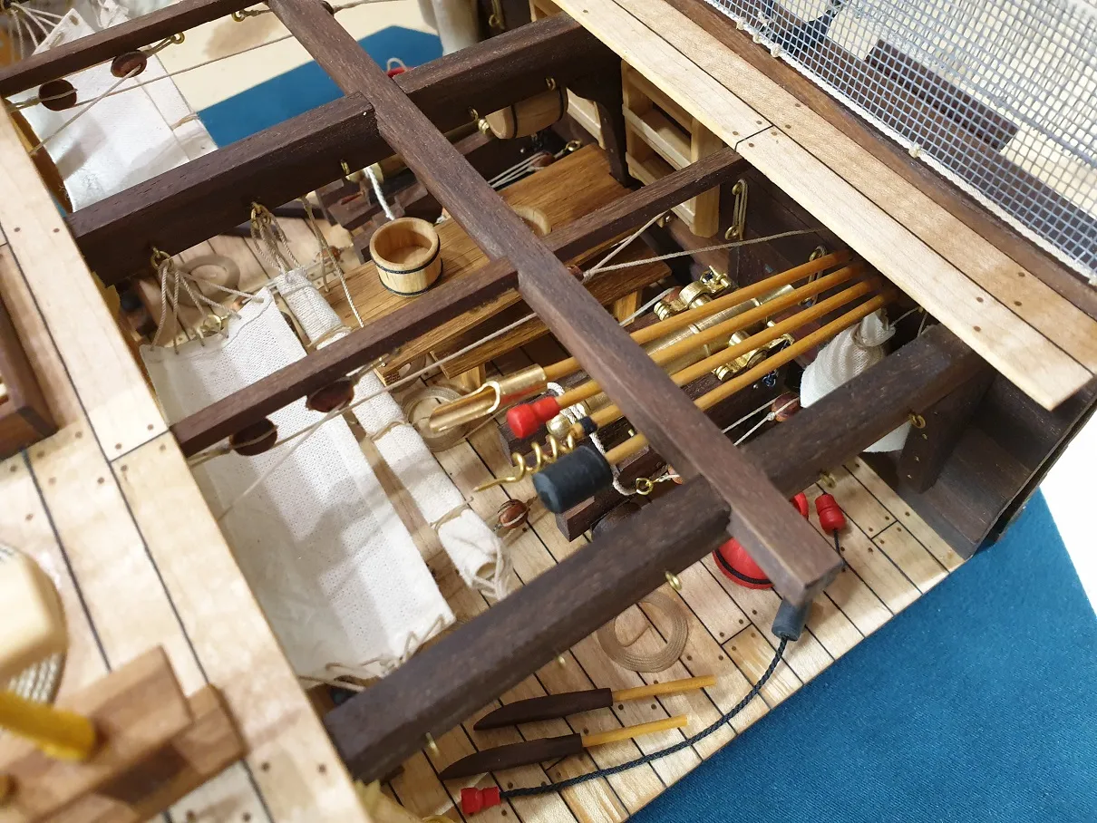 Модель корабля Фрагмент орудийной палубы - Верфь на Столе