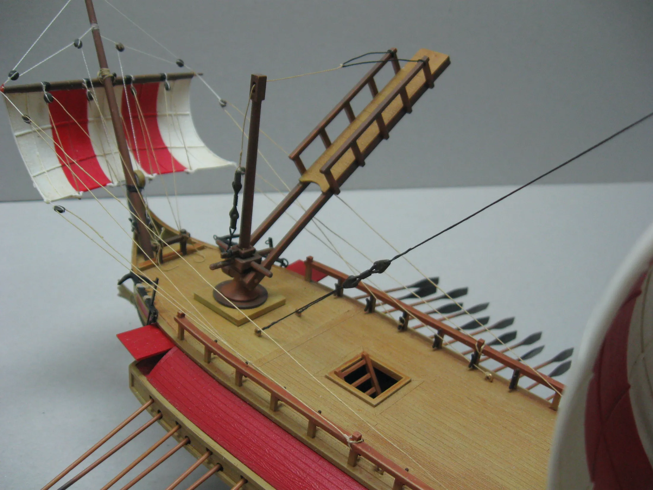 Модель корабля Римская трирема - Верфь на Столе