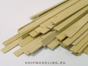 Рейка 1х5 мм, банканус, 4 шт