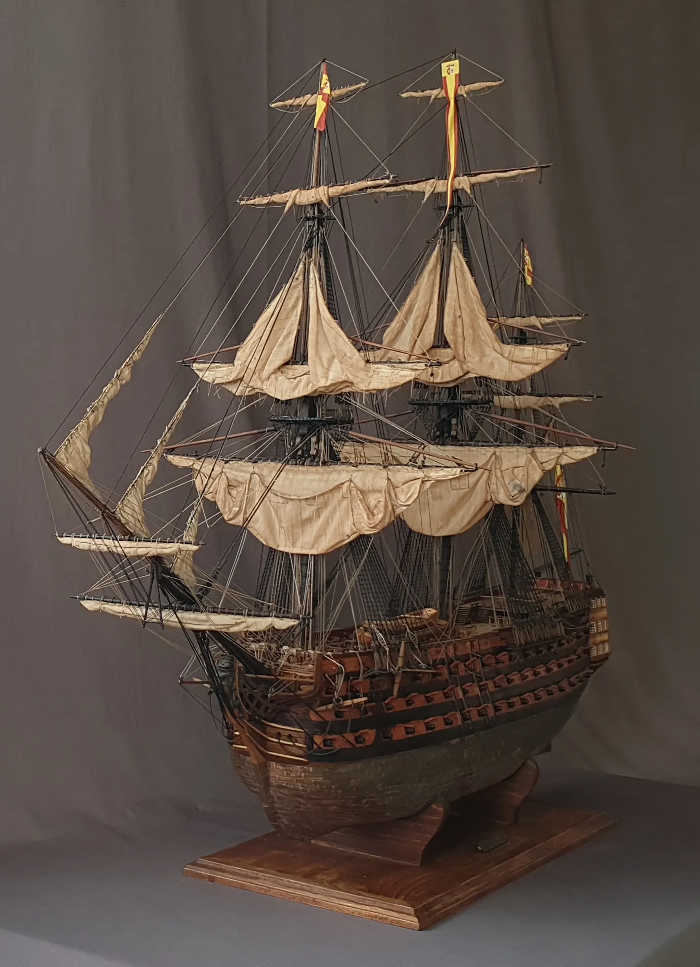 Модель корабля Santisima Trinidad (Испания), 1975 г. - Верфь на Столе