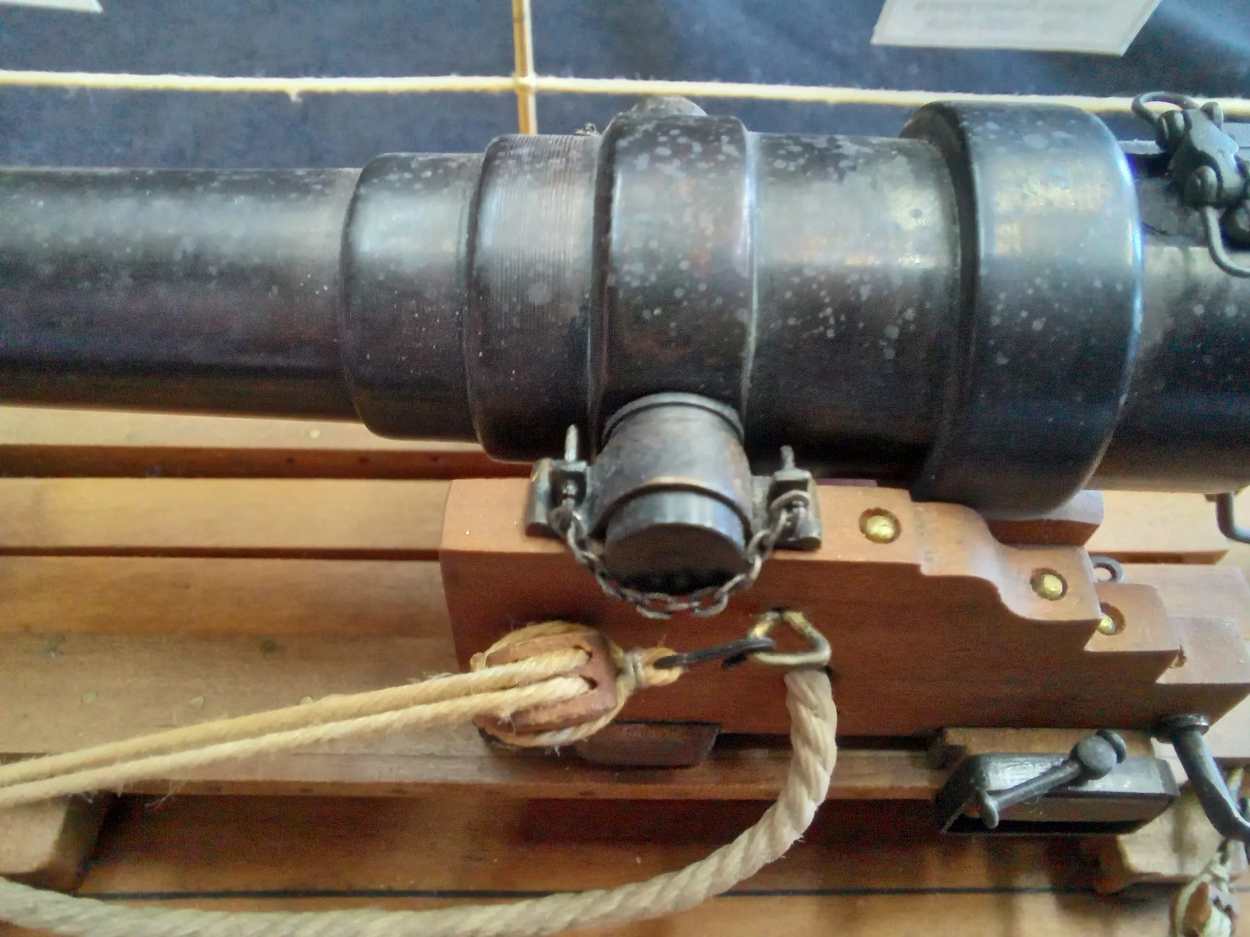 Модель корабля 7-дюймовая пушка Армстронга обр. 1864 г. на морском станке - Верфь на Столе