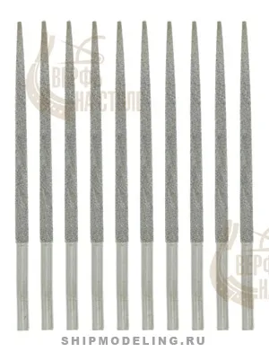 Набор из 10 алмазных боров, 70 мм