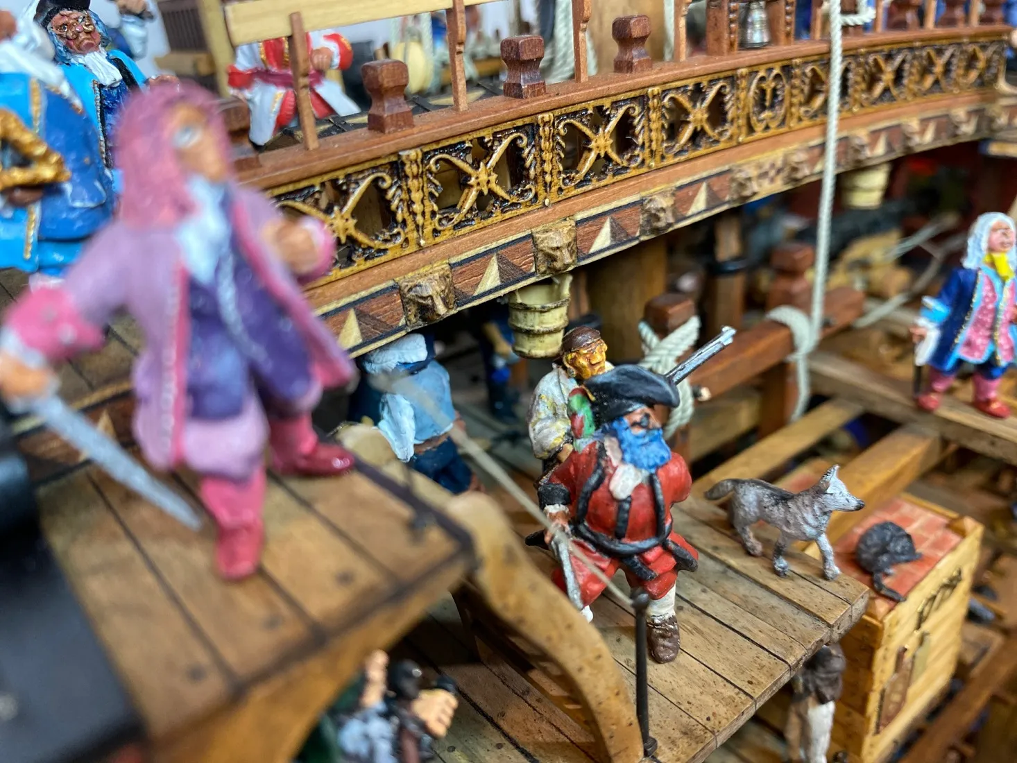 Модель корабля «Bonhomme Richard - Верфь на Столе