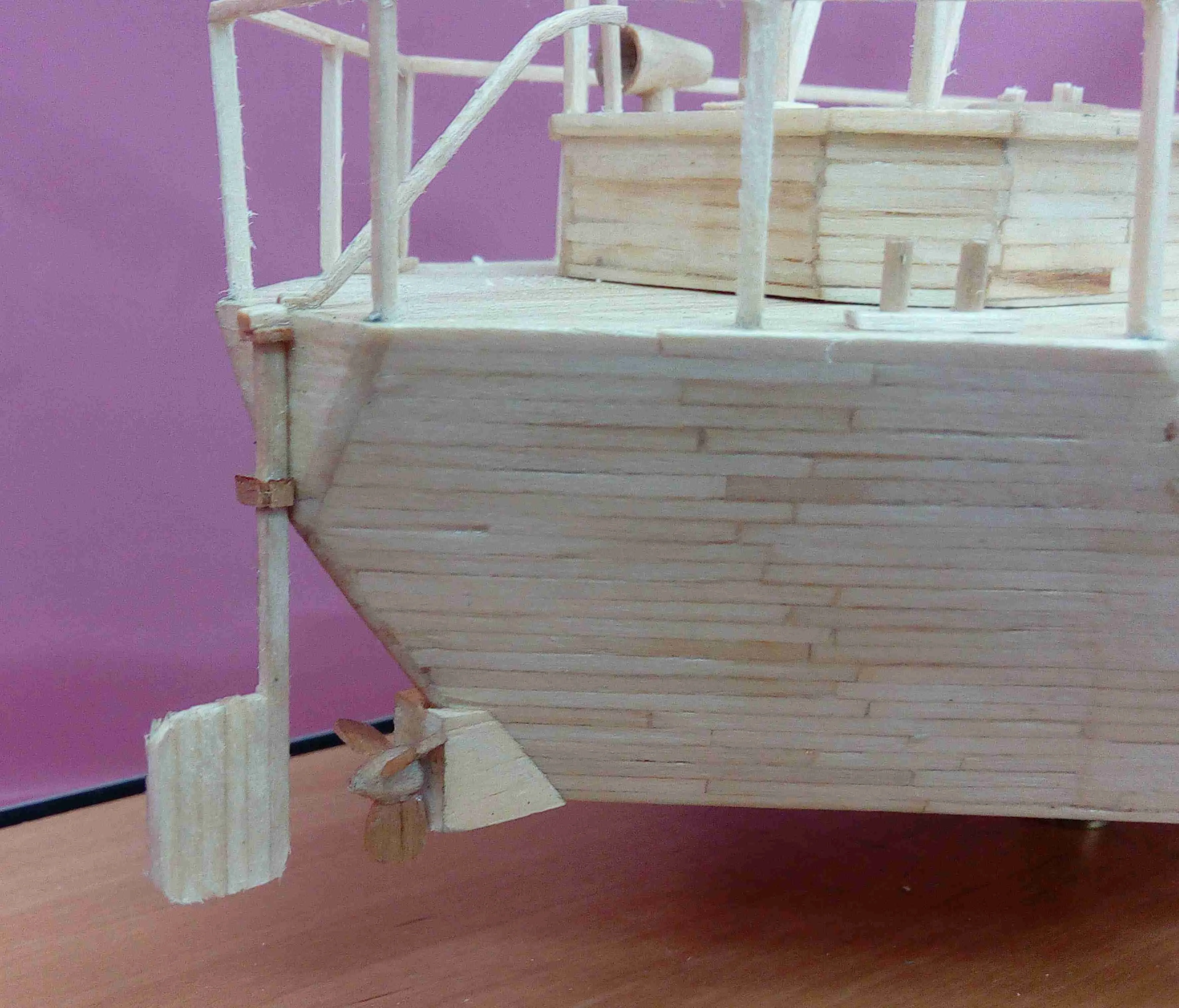 Модель корабля Самоходный плашкоут Ленинградской постройки типа «Тендер» - Верфь на Столе