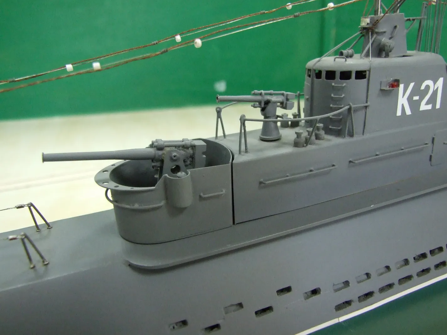 Модель корабля Крейсерская подводная лодка К-21 - Верфь на Столе