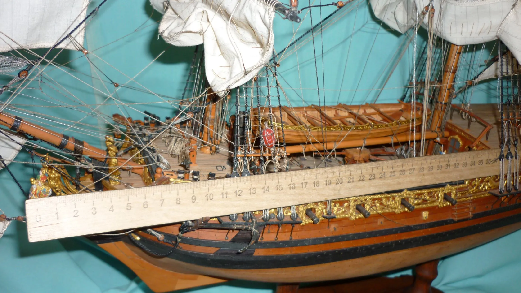 Модель корабля Королевская яхта «Royal Caroline», Англия - Верфь на Столе