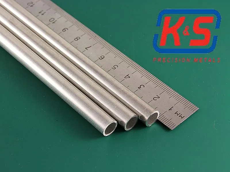 Толстостенная алюминиевая трубка 9 мм, 1 шт