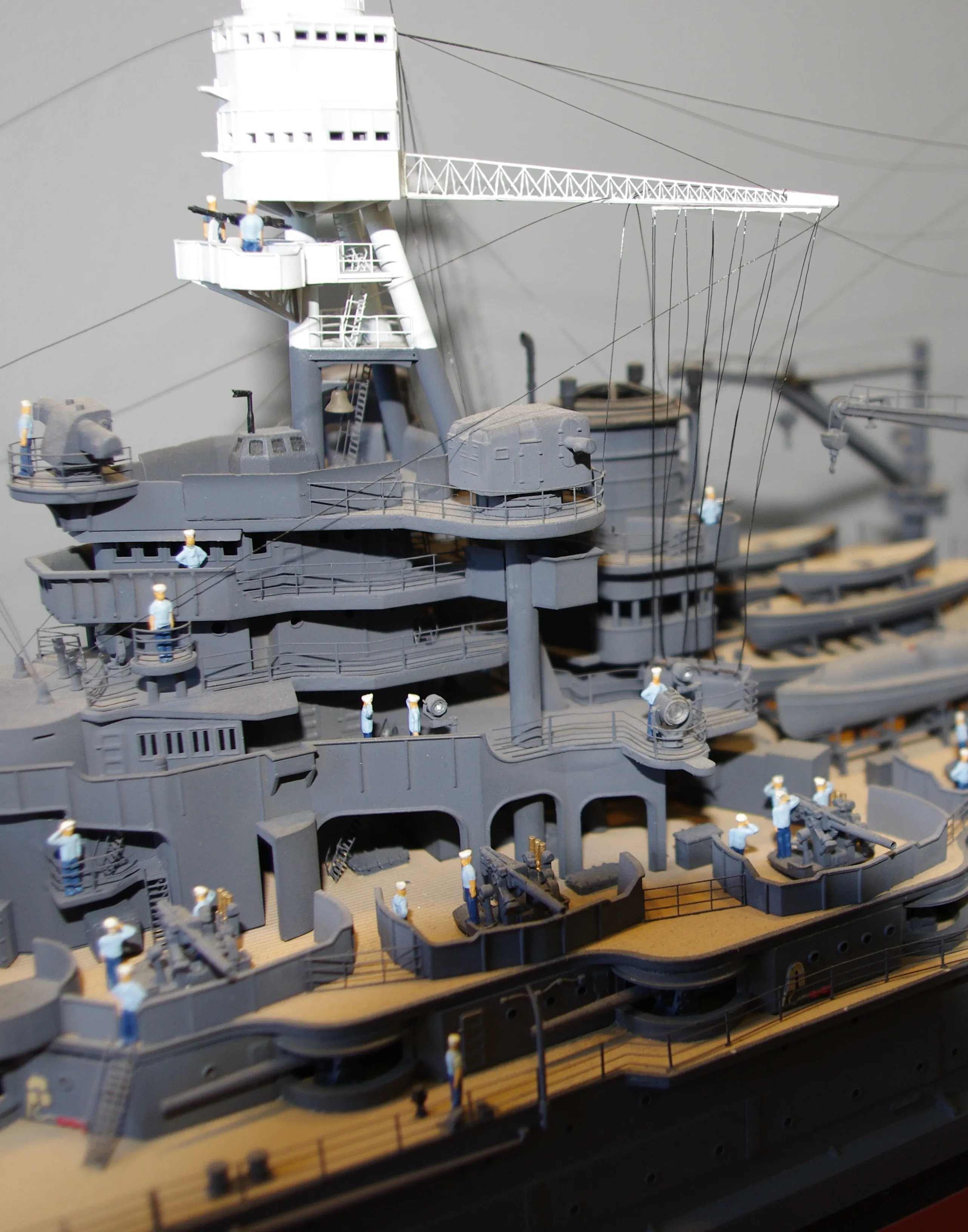 Модель корабля Линкор  ВВ-39  "АРИЗОНА"  декабрь 1941 г. - Верфь на Столе