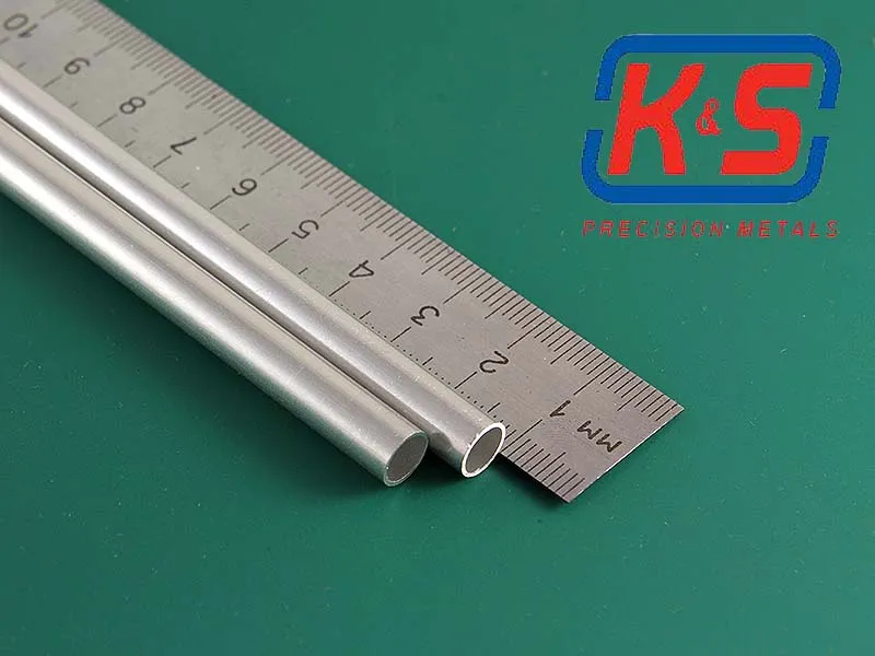 Тонкостенная алюминиевая трубка 7x0,45 мм, 2 шт