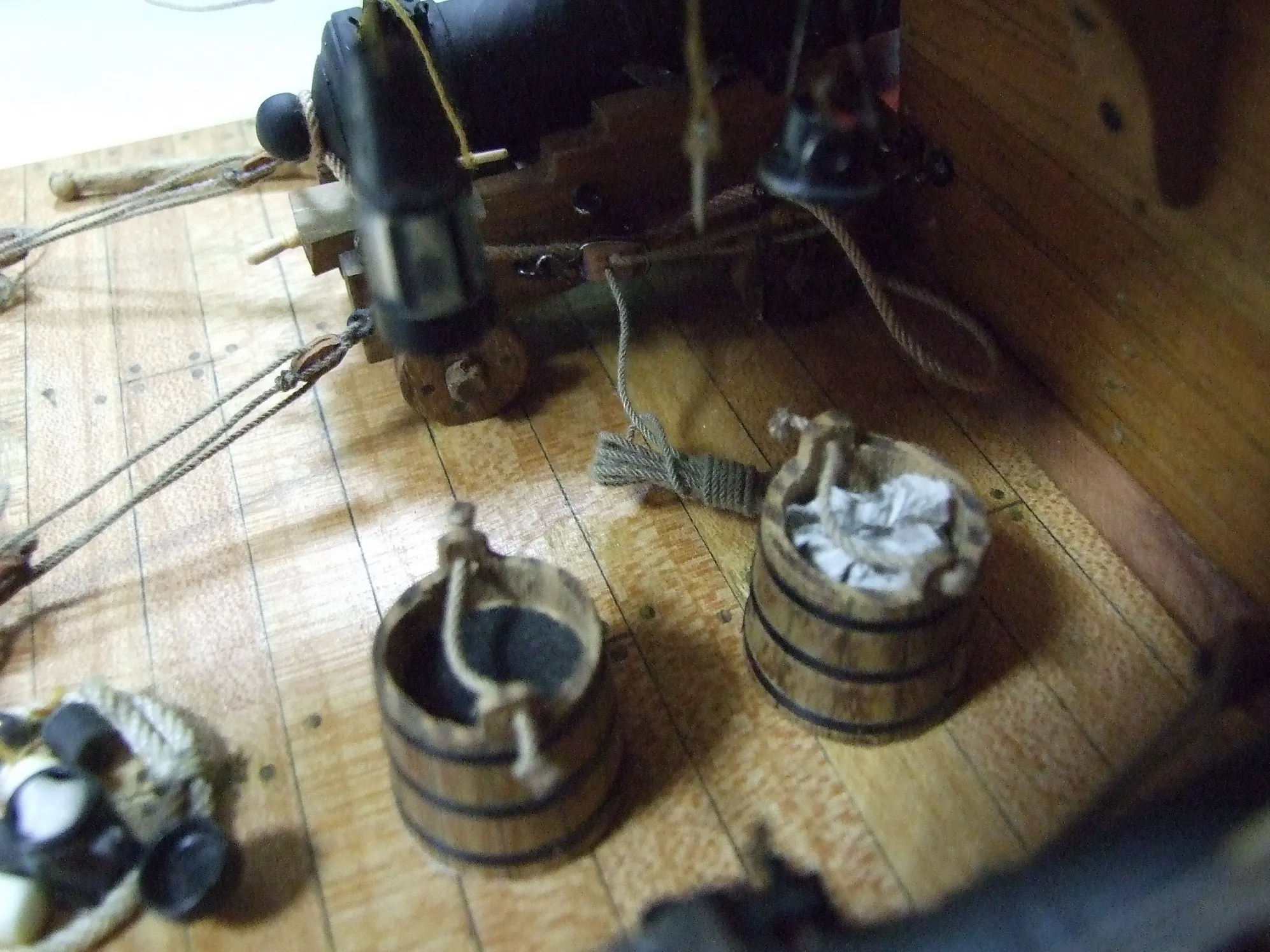 Модель корабля Фрагмент батарейной палубы  фрегата «Пандора» - Верфь на Столе