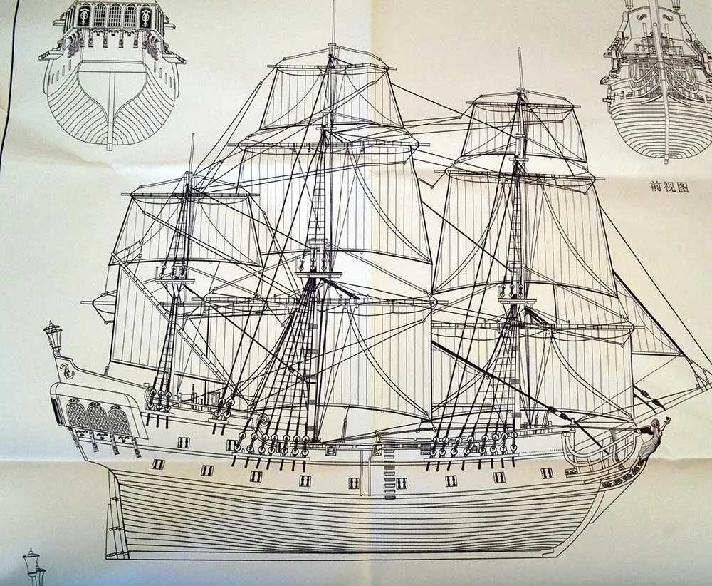 модель корабля для сборки Black Pearl (Черная Жемчужина), 533 мм модель корабля для сборки Black Pearl (Черная Жемчужина), 533 мм