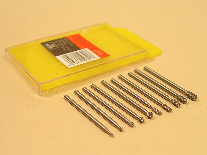 Набор боров, цилиндр и шар, 1,8 - 3,4 мм, 10 шт JAS