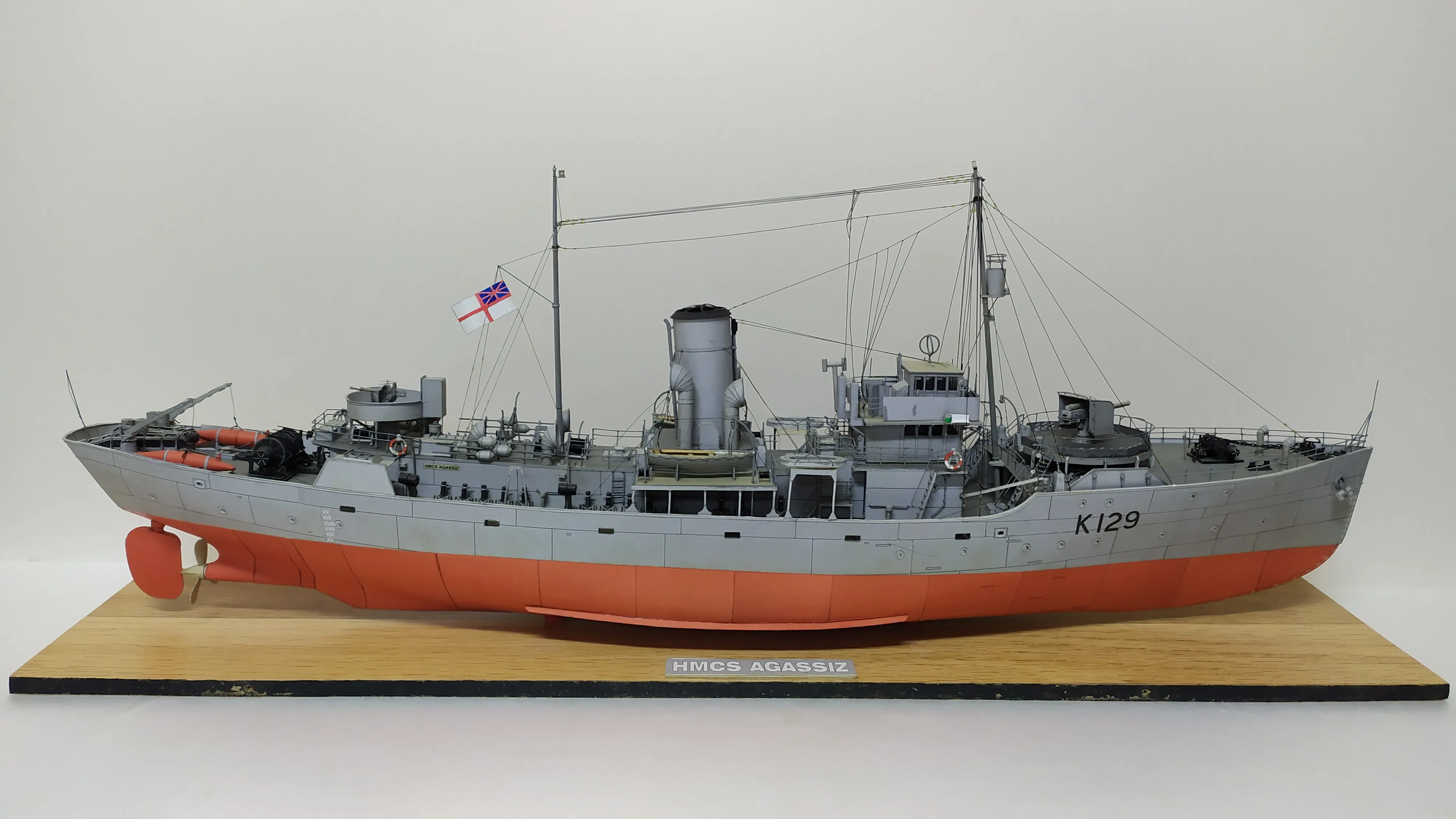 Модель корабля Корвет  NMCS "AGASSIZ" - Верфь на Столе