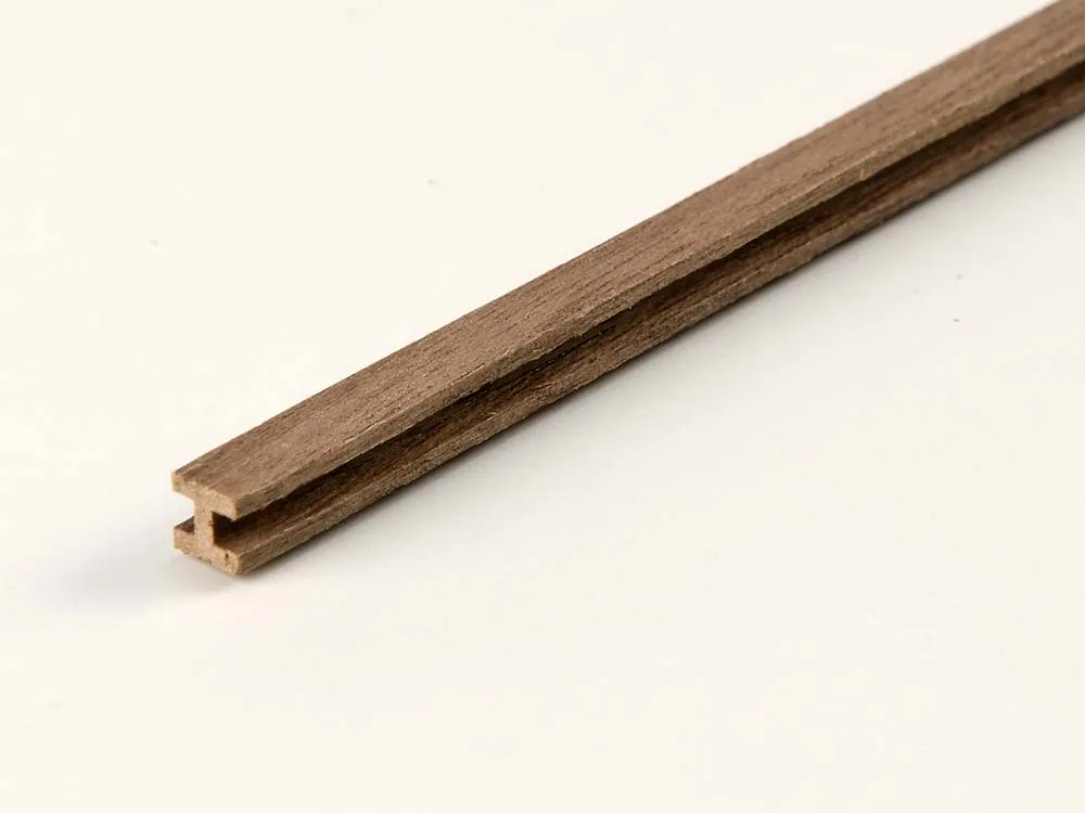 Рейка H-профиля, орех, 5х5 мм, 2 шт