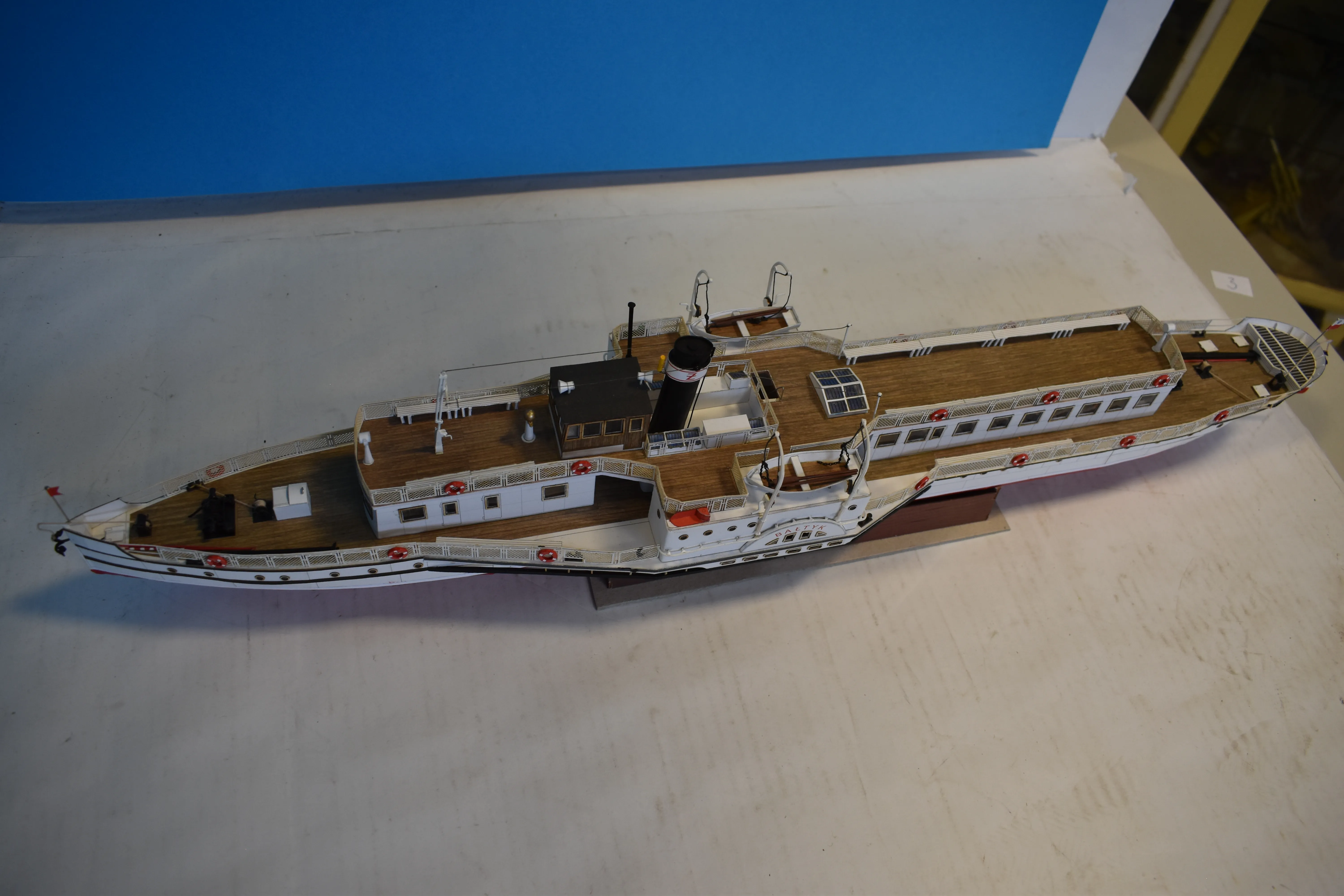 Модель корабля речное пассажирское судно по р.Висла "Bałtyk" - Верфь на Столе
