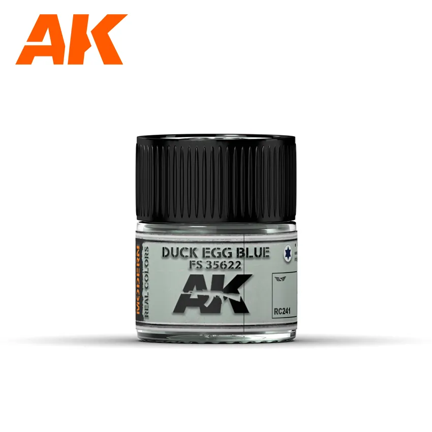 Краска AK Interactive, акриловая  Duck Egg Blue FS 35622 / Синее утиное яйцо, 10 мл