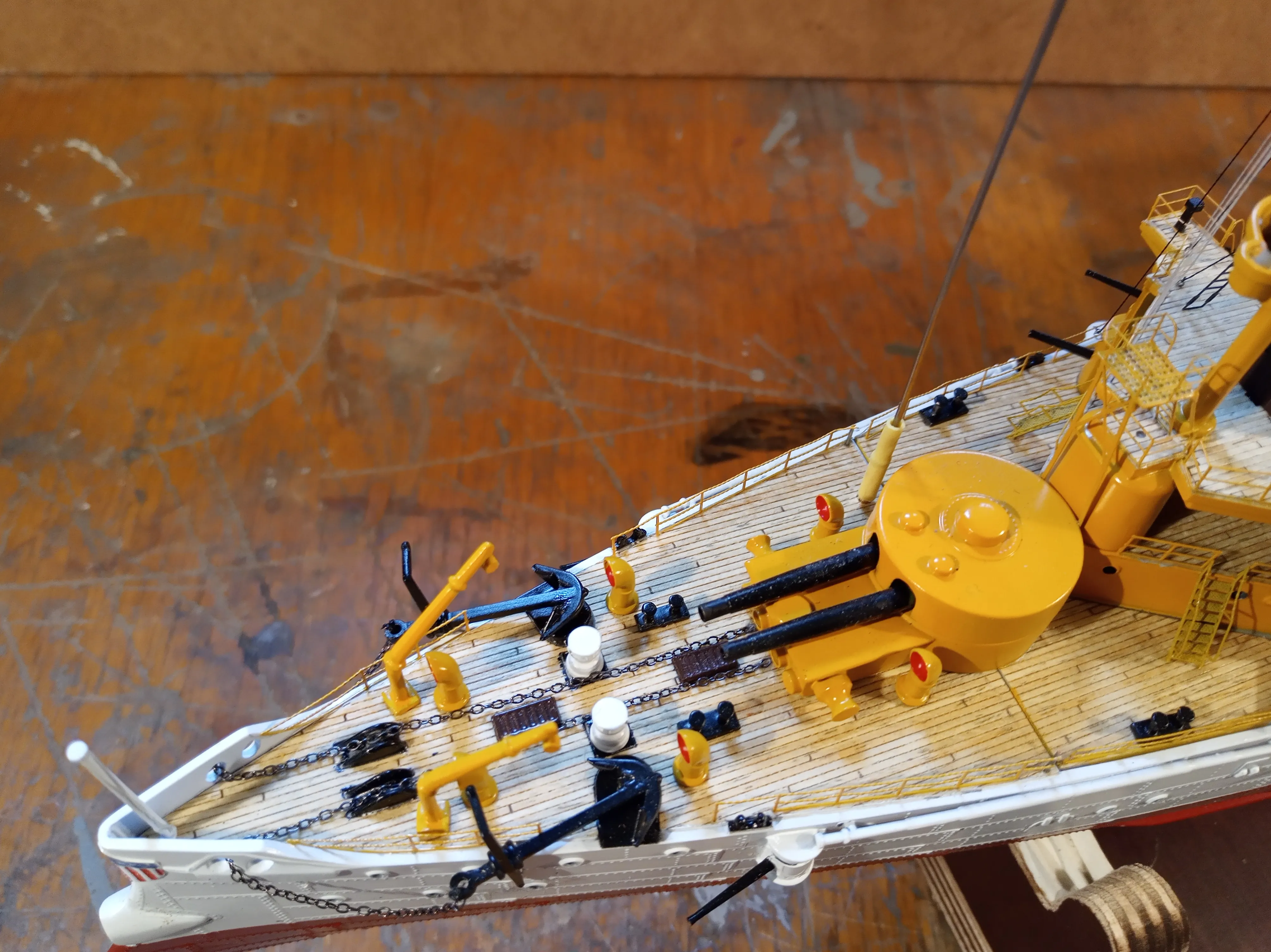 Модель корабля Protected Cruiser USS "OLIMPIA" - Верфь на Столе