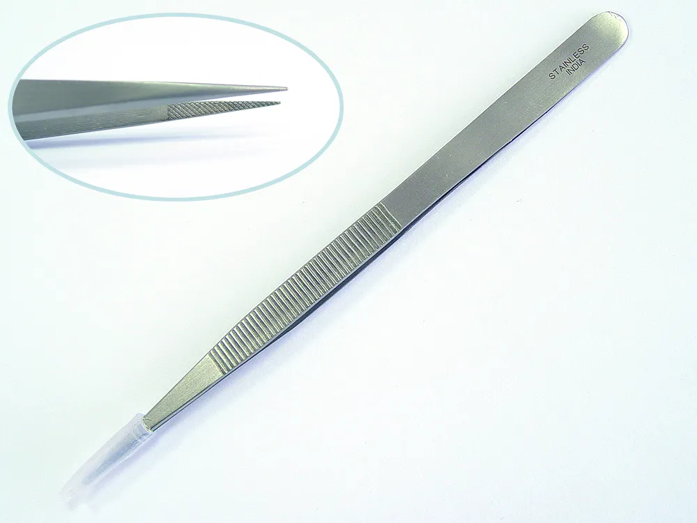 Набор из 5 ювелирных 16 см пинцетов и ухвата Набор из 5 ювелирных 16 см пинцетов и ухвата