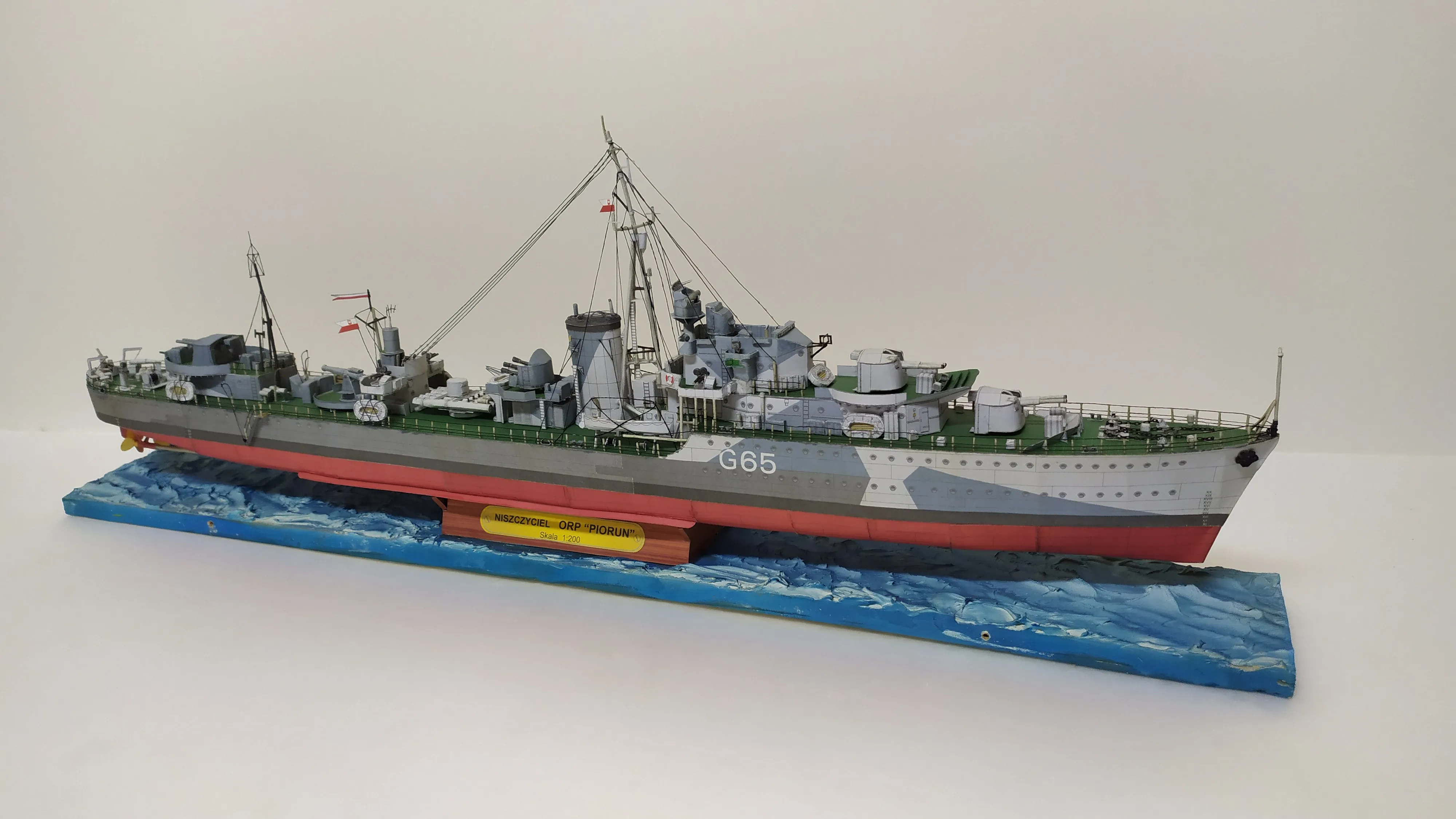 Модель корабля Корвет ORP "PIORUN" - Верфь на Столе