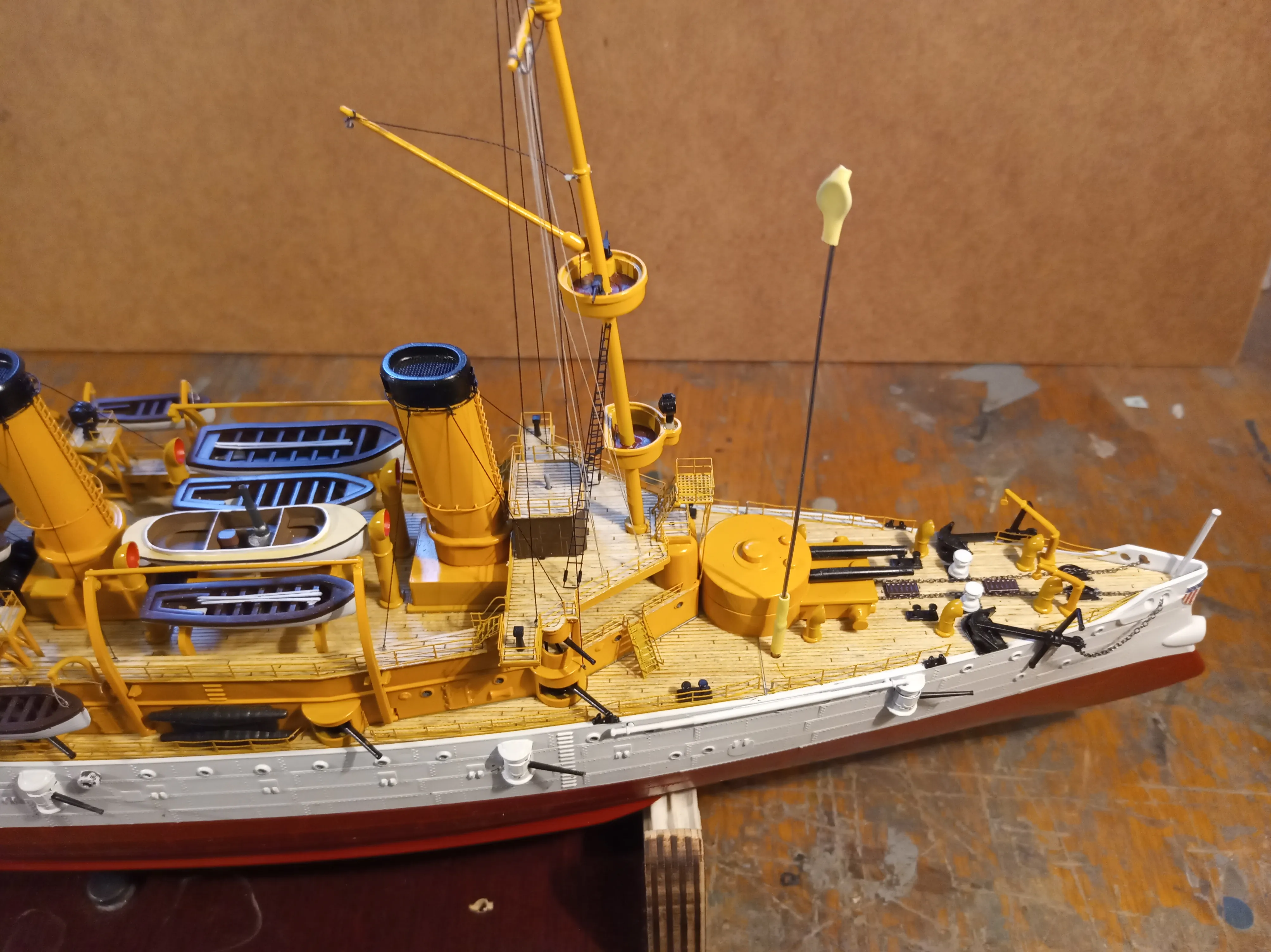 Модель корабля Protected Cruiser USS "OLIMPIA" - Верфь на Столе