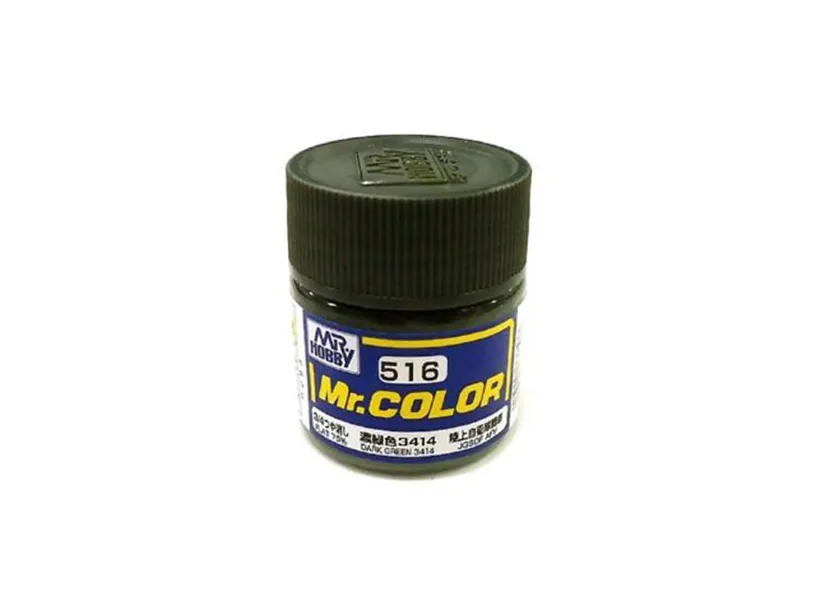 Краска Mr Color, темно-зеленая 3414, матовая, C 516, 10 мл