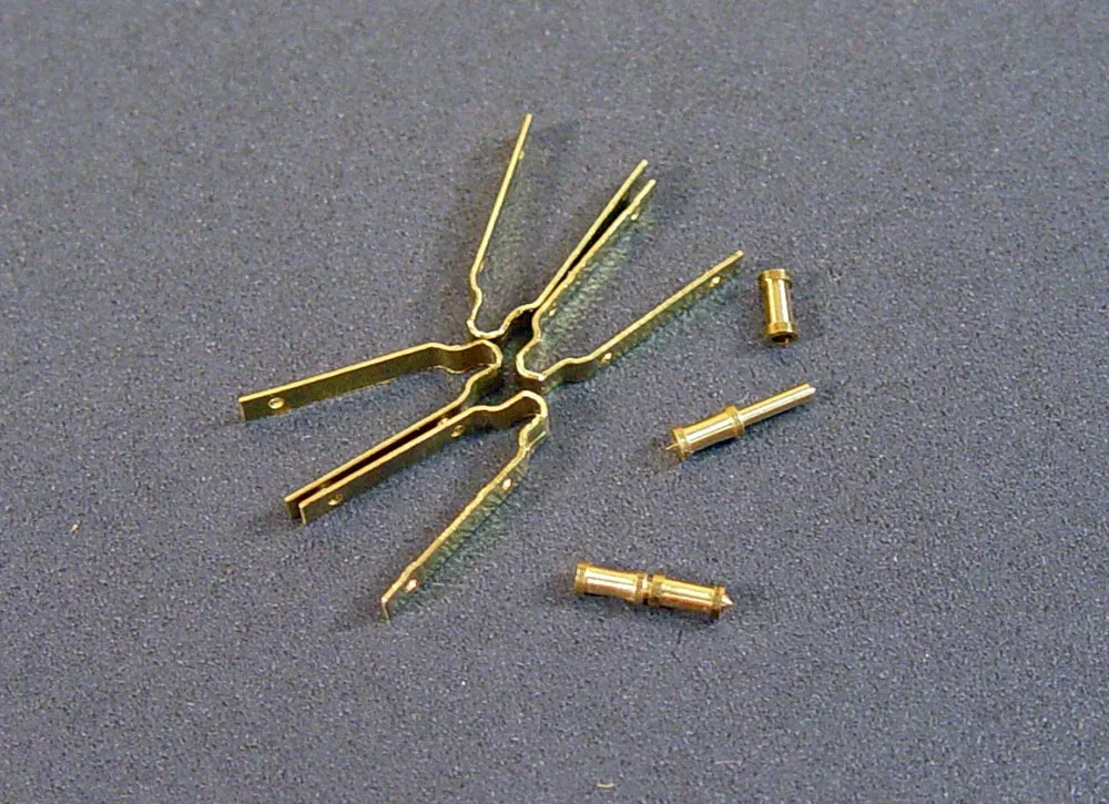 Петля для руля, латунь, 3-4 мм, 2 пары