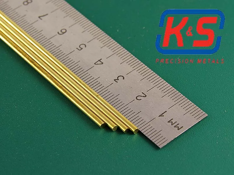 Пруток латунный 2 мм, 4 шт Пруток латунный 2 мм, 4 шт