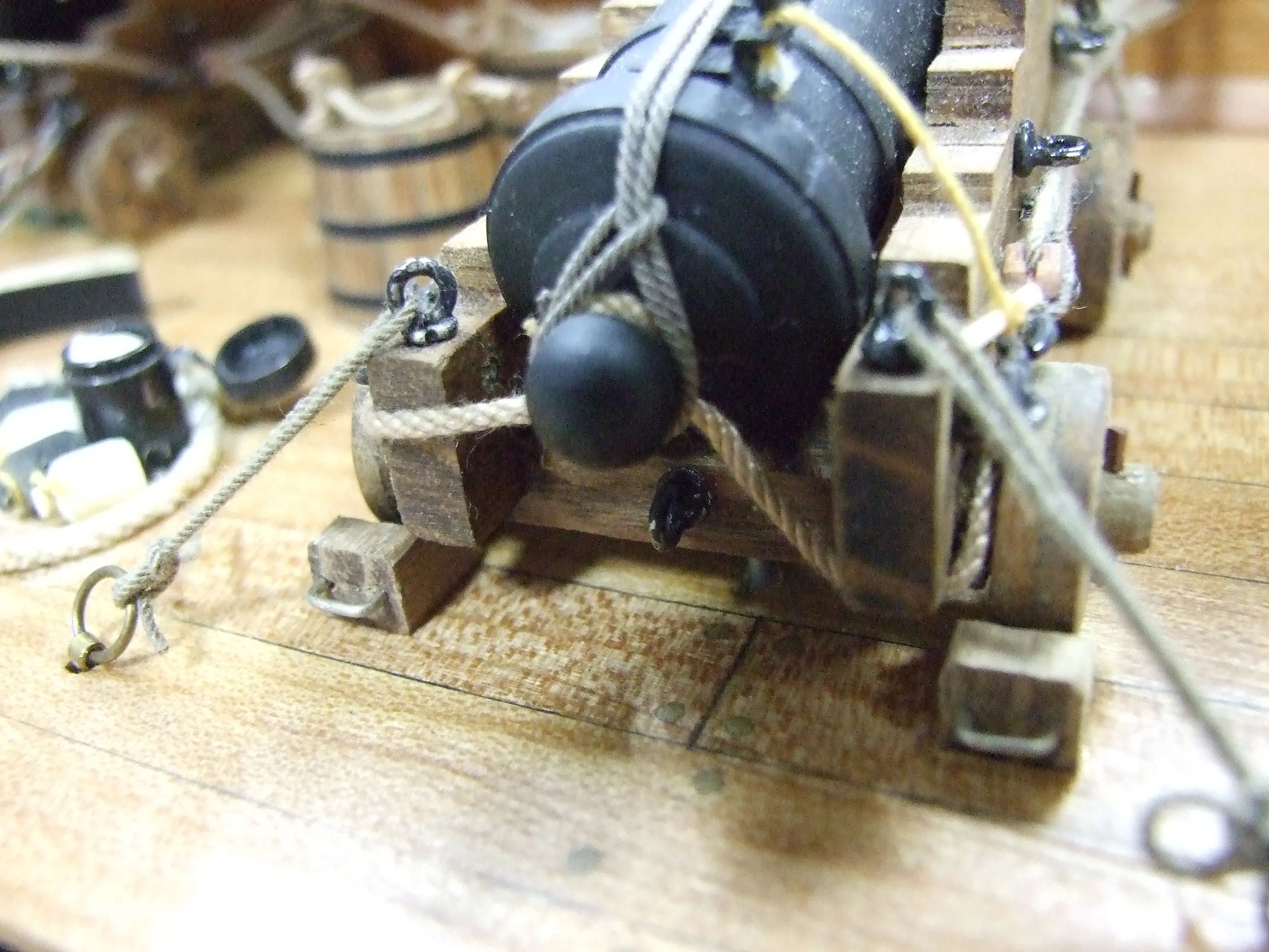 Модель корабля Фрагмент батарейной палубы английского фрегата «Пандора» - Верфь на Столе