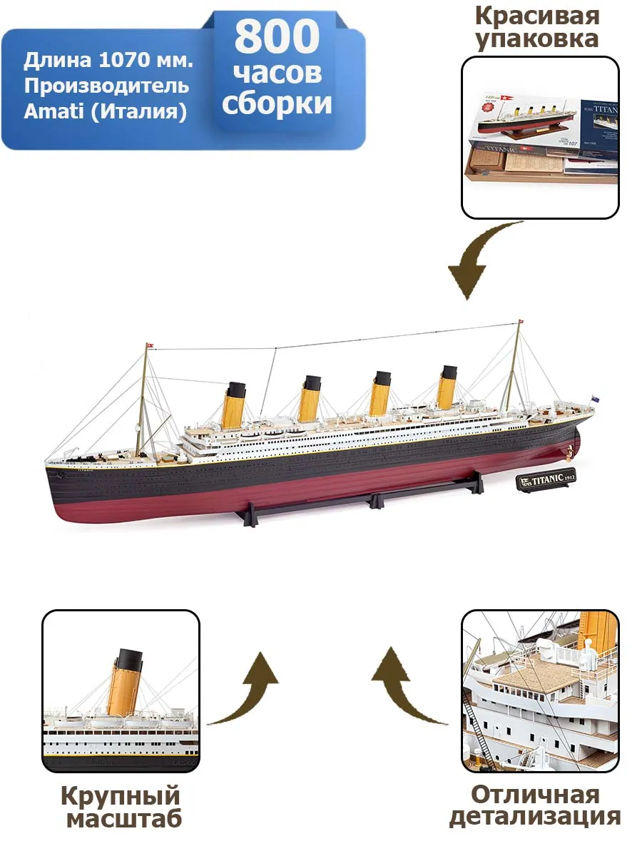 модель парохода RMS Titanic (Титаник)