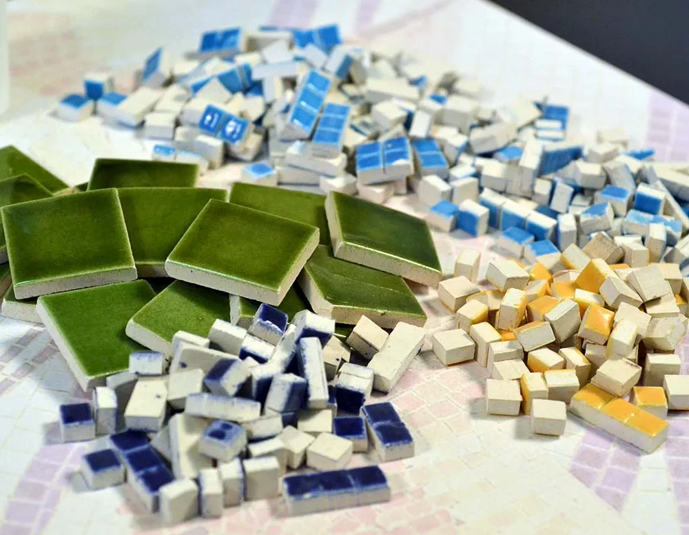 Керамическая мозаика Журавли, 30х30 см, 4500 деталей