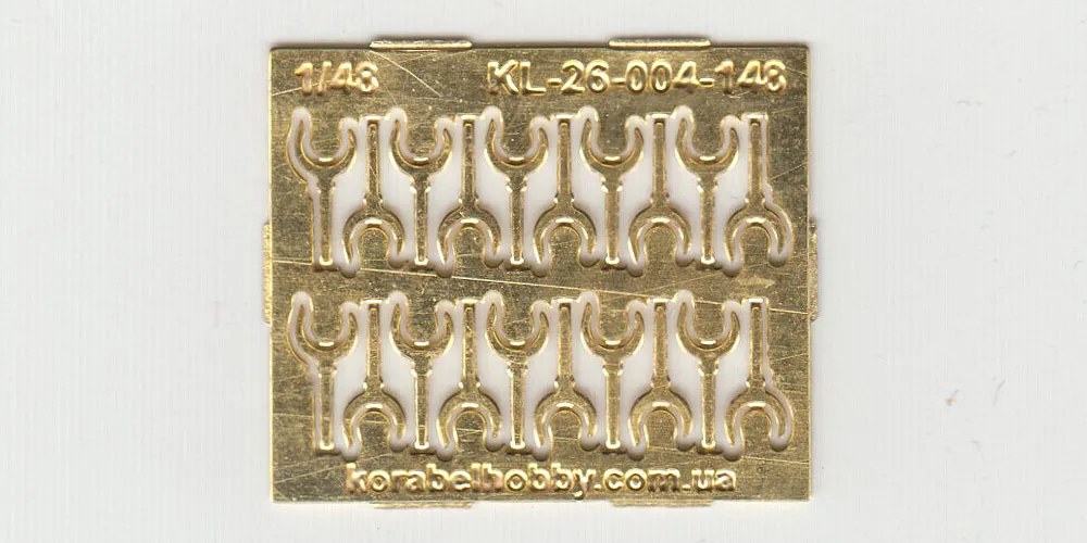 Уключины 1:48, латунь, 20 шт