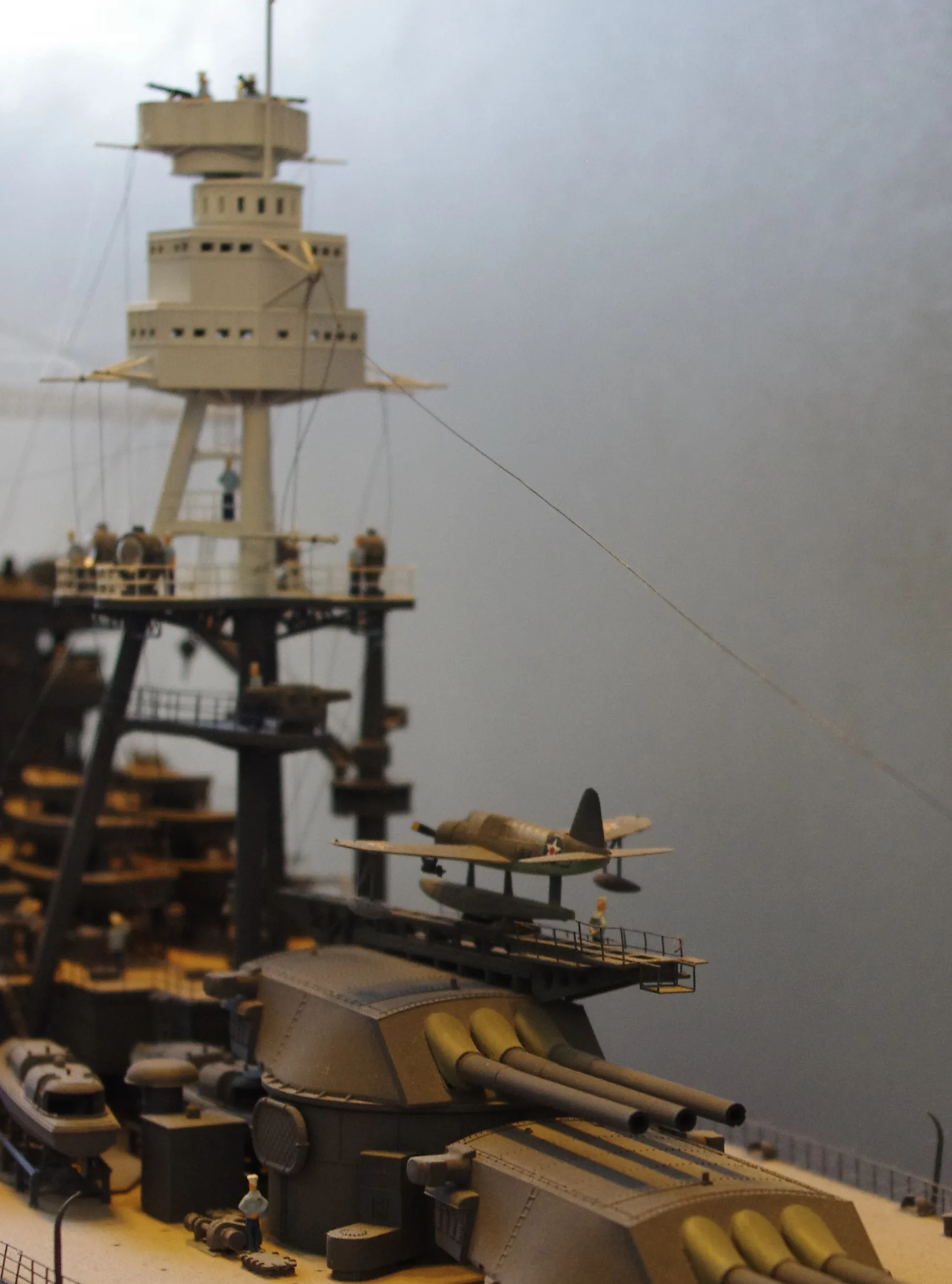 Модель корабля Линкор  ВВ-39  "АРИЗОНА"  декабрь 1941 г. - Верфь на Столе