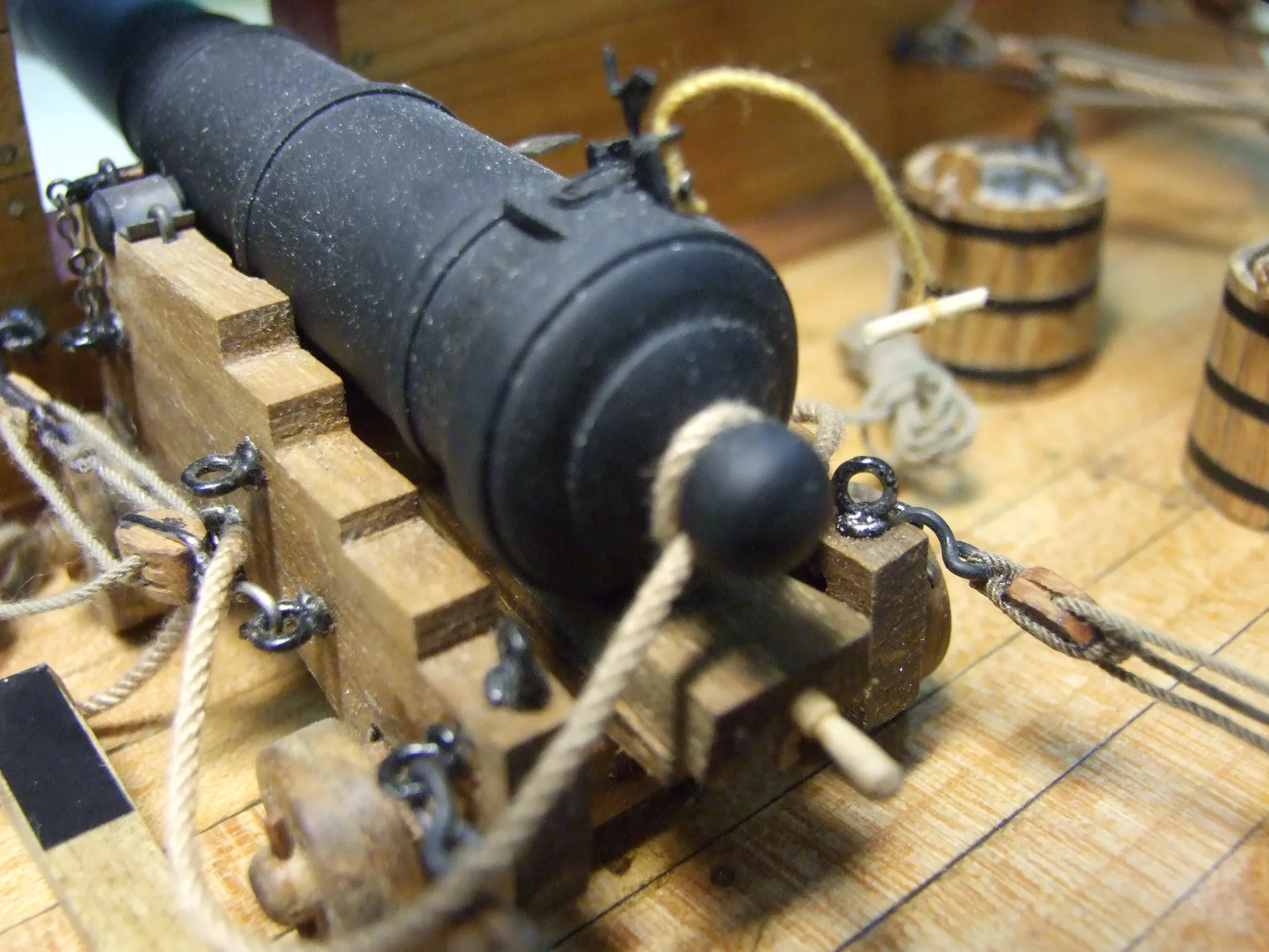 Модель корабля Фрагмент батарейной палубы  фрегата «Пандора» - Верфь на Столе