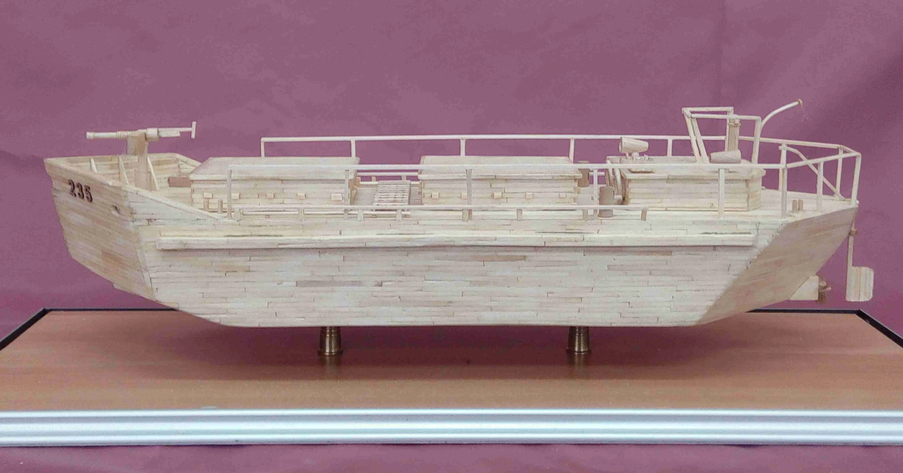 Модель корабля Самоходный плашкоут Ленинградской постройки типа «Тендер» - Верфь на Столе