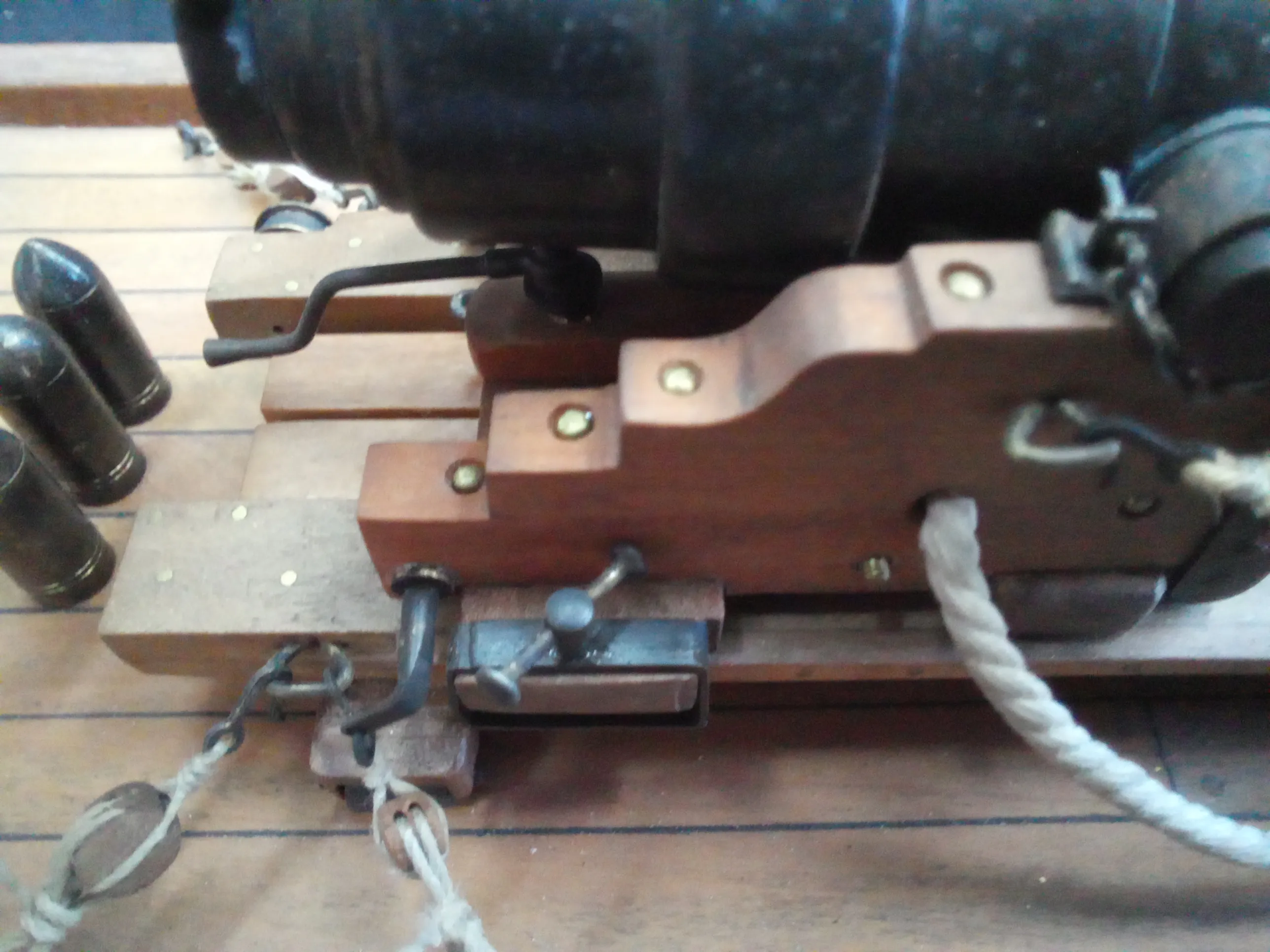 Модель корабля 7-дюймовая пушка Армстронга обр. 1864 г. на морском станке - Верфь на Столе