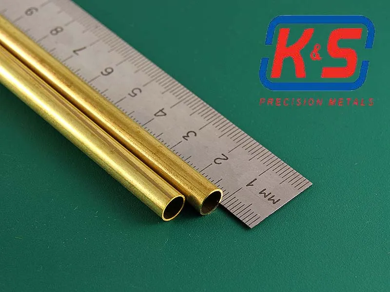 Латунная трубка 7х0,45 мм, 2 шт