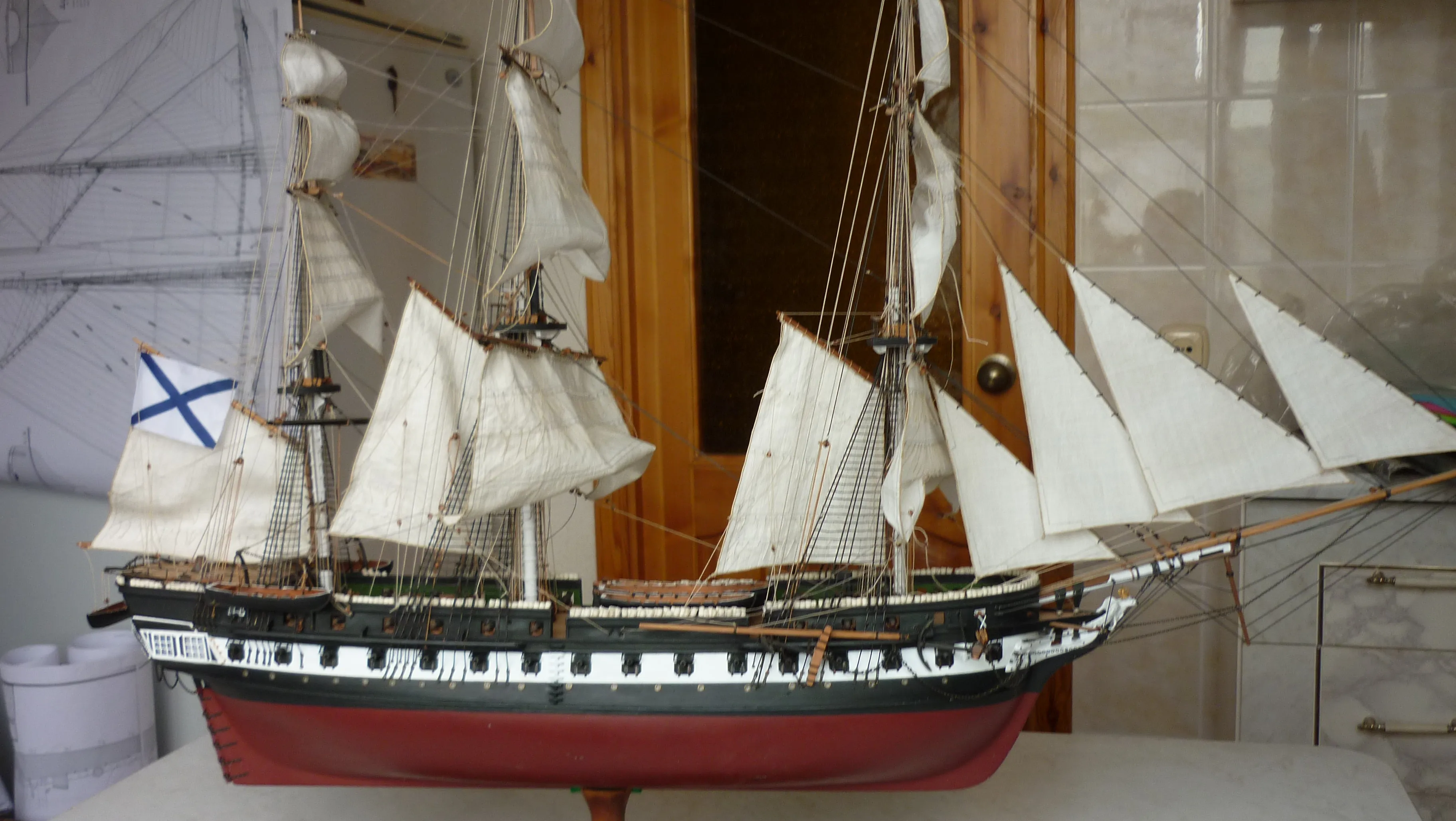 Модель корабля Фрегат «Паллада» - Верфь на Столе