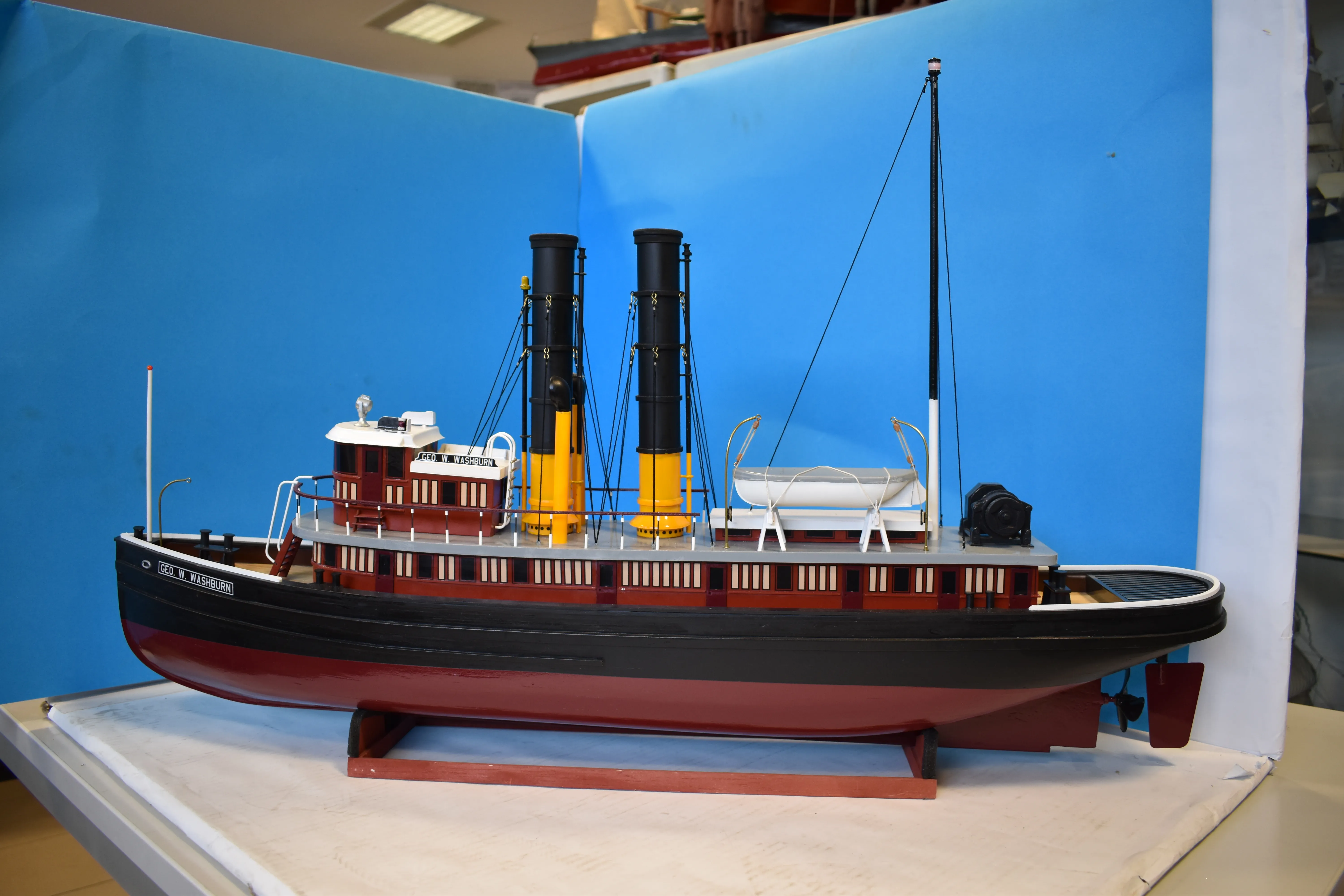 Модель корабля Буксир "Geo. W. Washburn" - Верфь на Столе