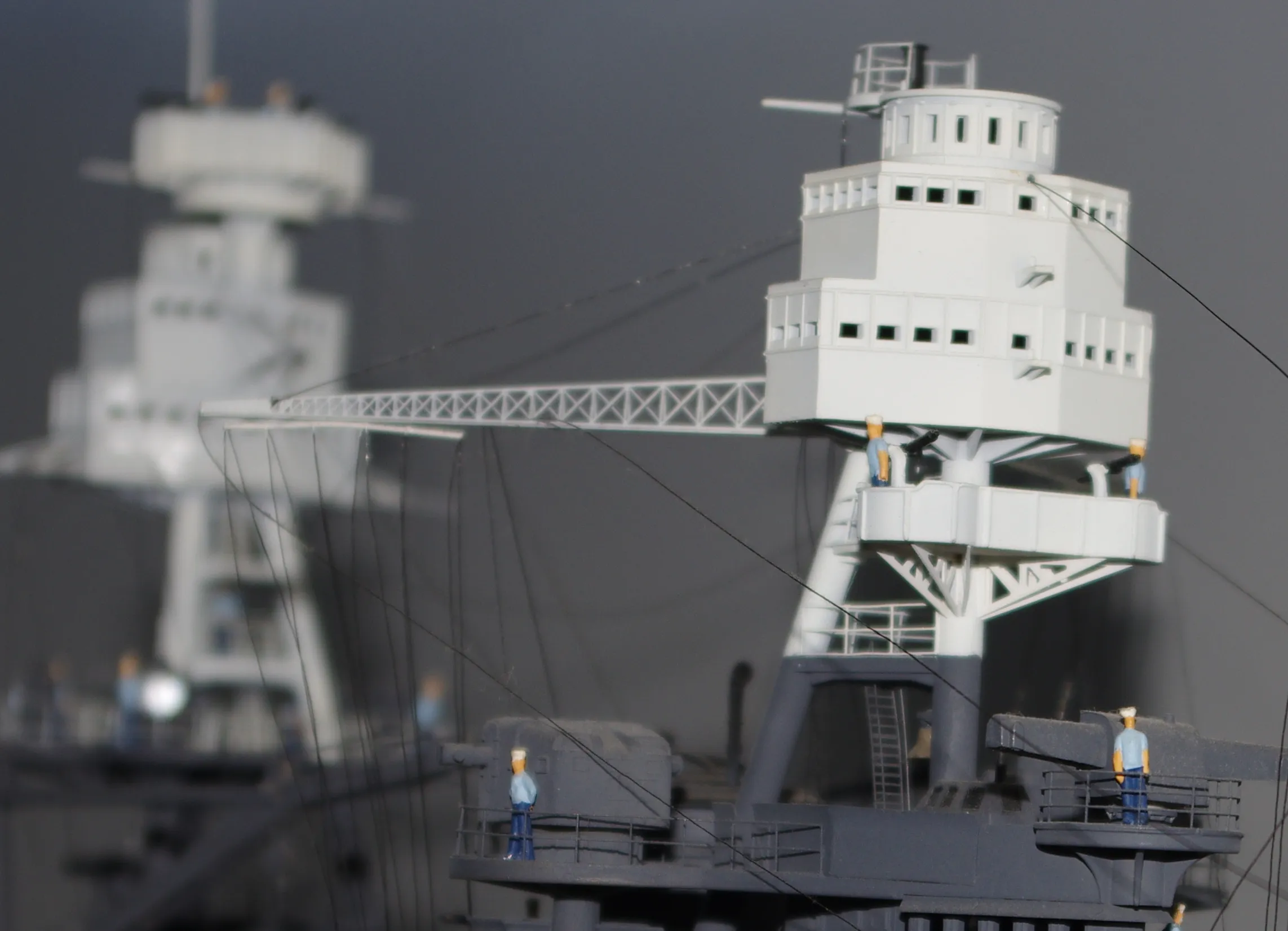 Модель корабля Линкор  ВВ-39  "АРИЗОНА"  декабрь 1941 г. - Верфь на Столе