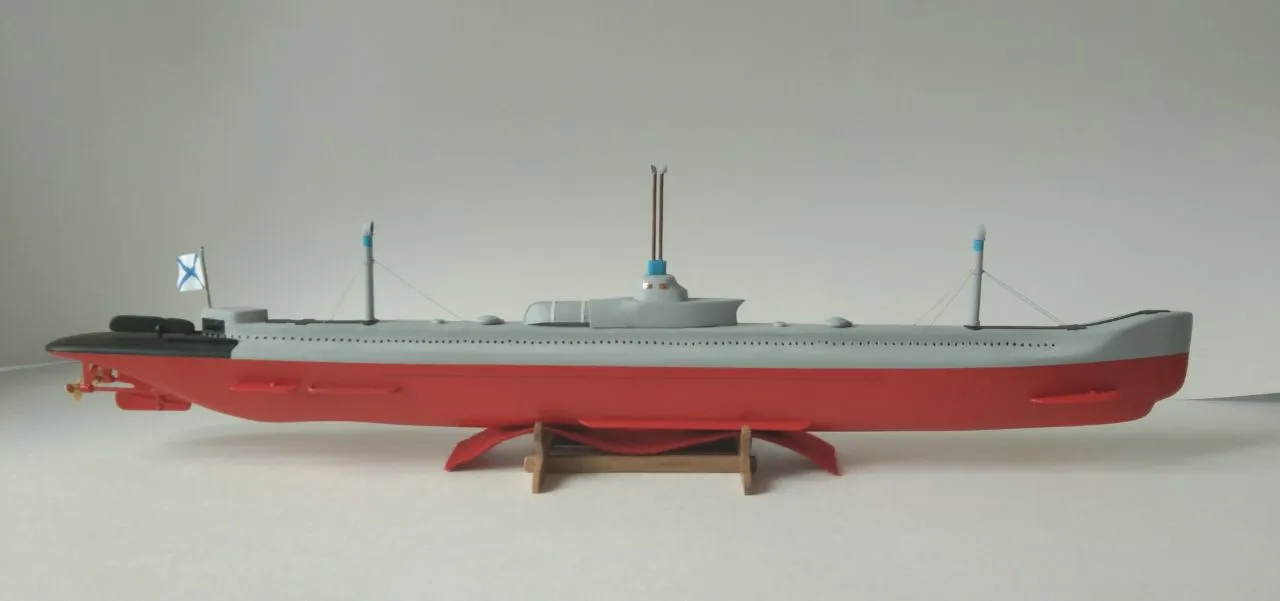 Модель корабля Подводная лодка «Камбала», 1907 г. - Верфь на Столе