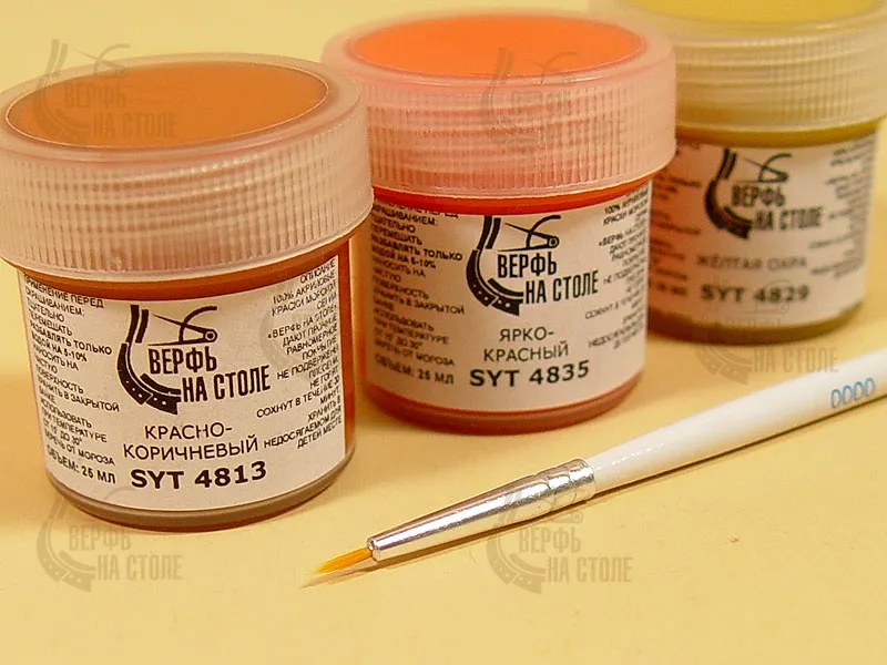 Кисть из синтетического волоса, круглая N 0000